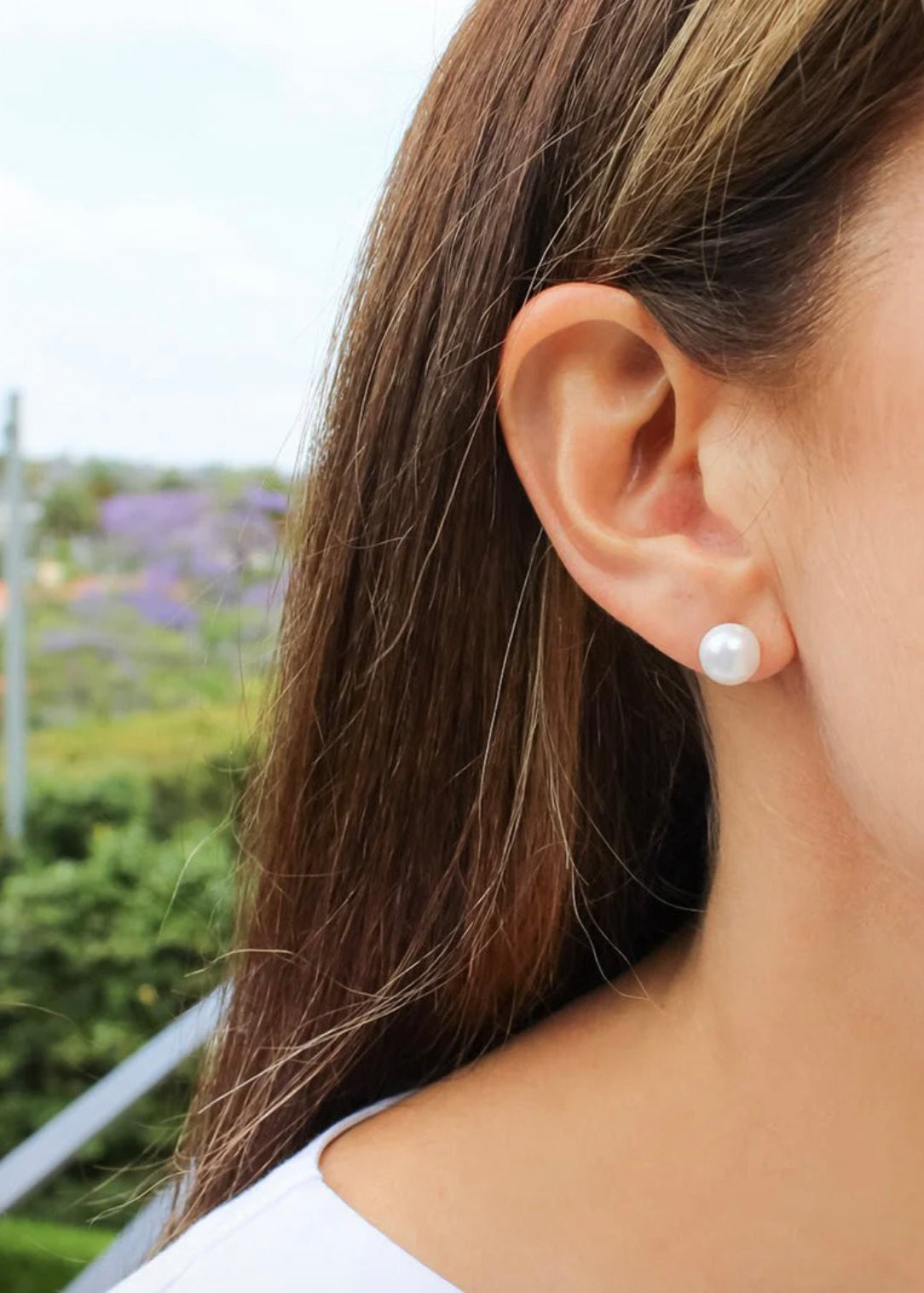 Small Pearl Stud Earrings