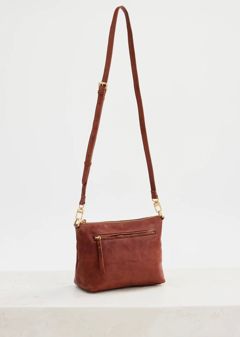 Tumbled Large Essential Pouch ~ Tan