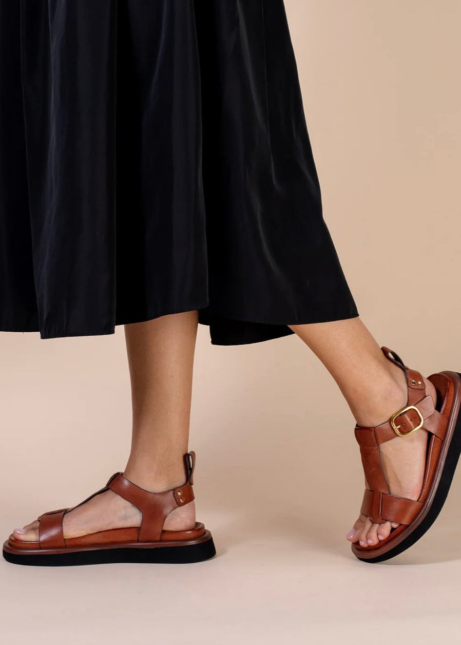 Slays Sandal ~ Brandy