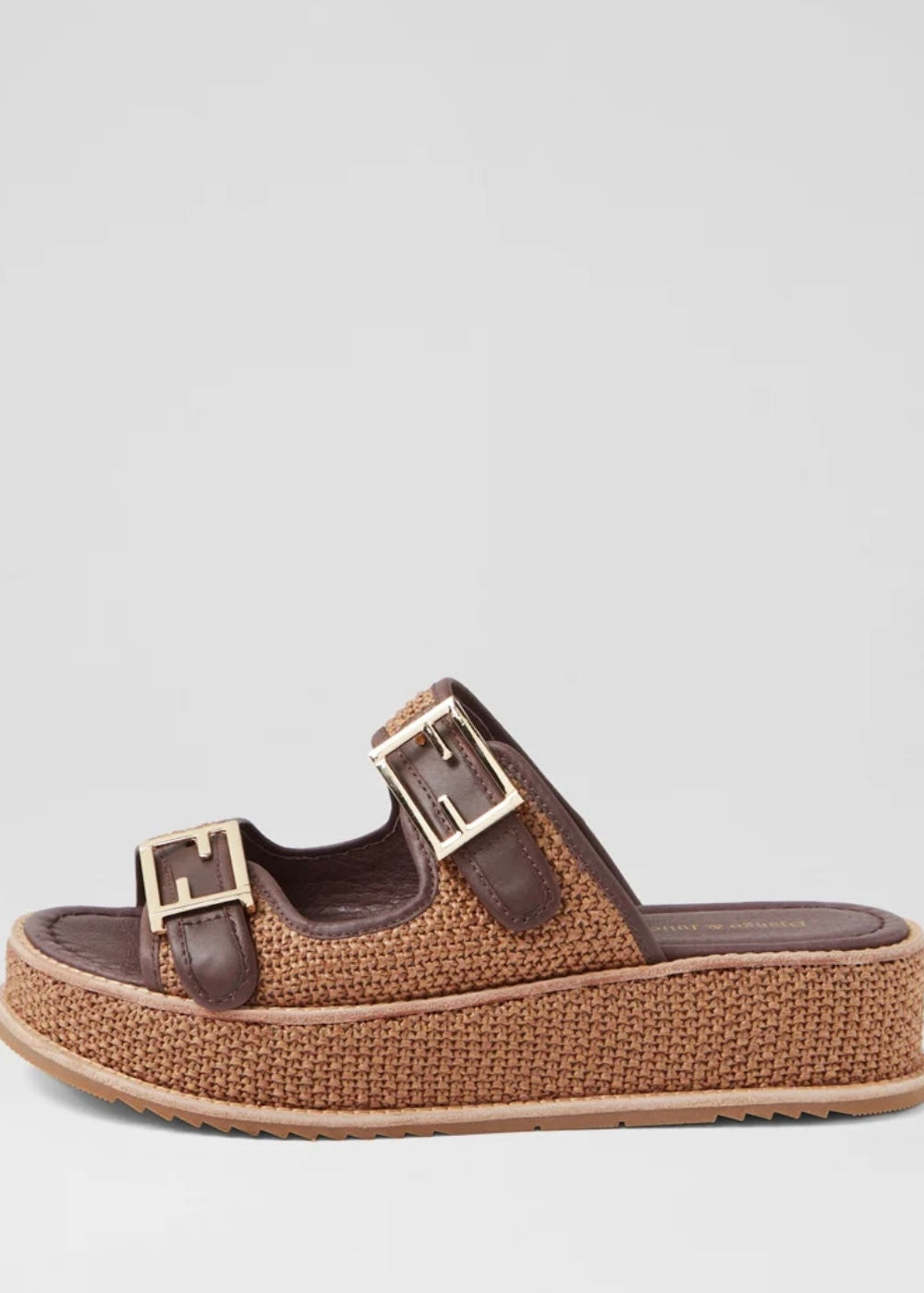 Vexta Leather Sandal ~ Choc Coffee