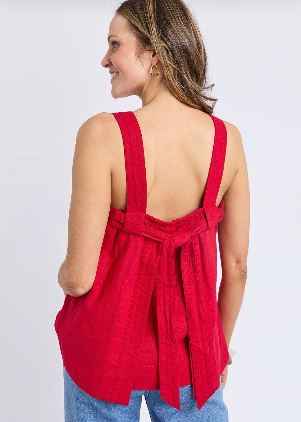 Lourdes Top ~ Crimson