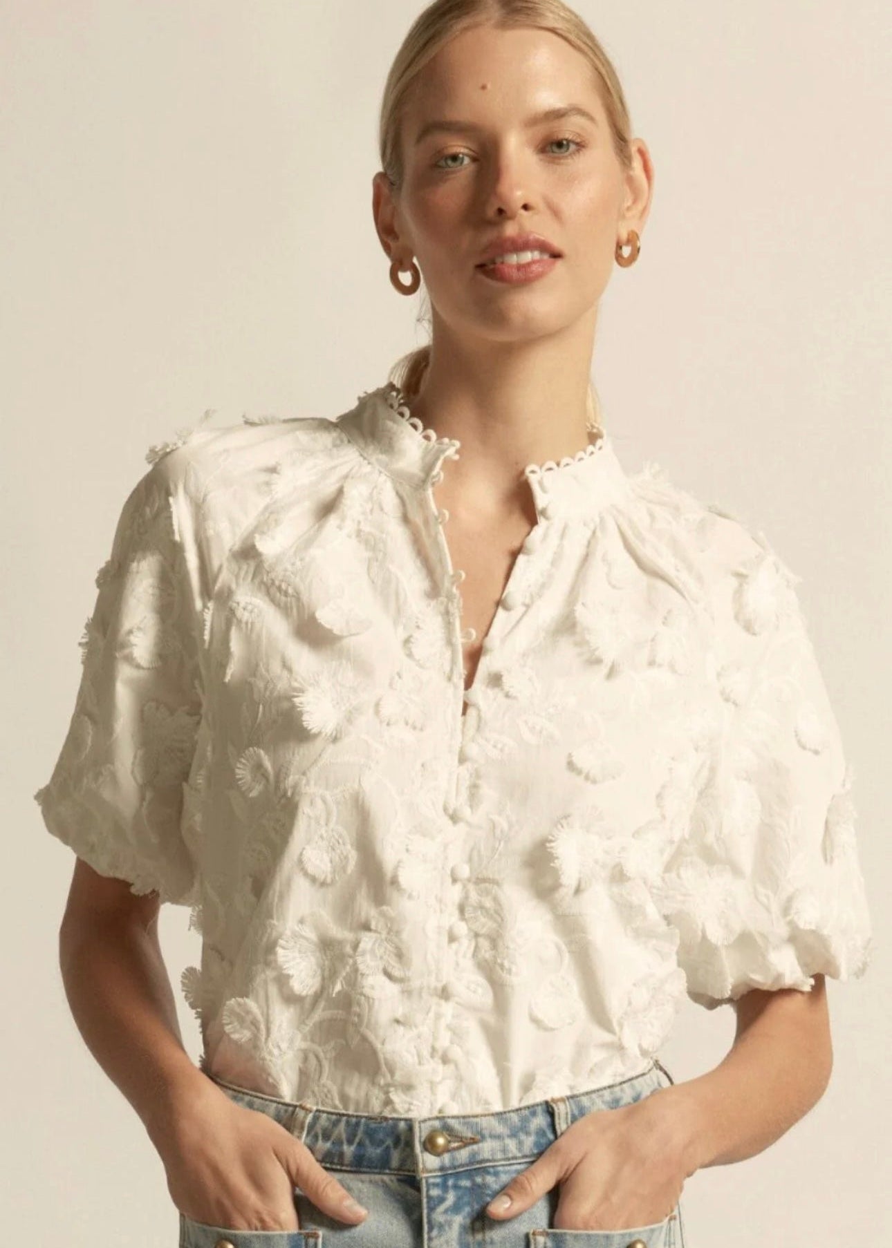 Solstice Top ~ Porcelain