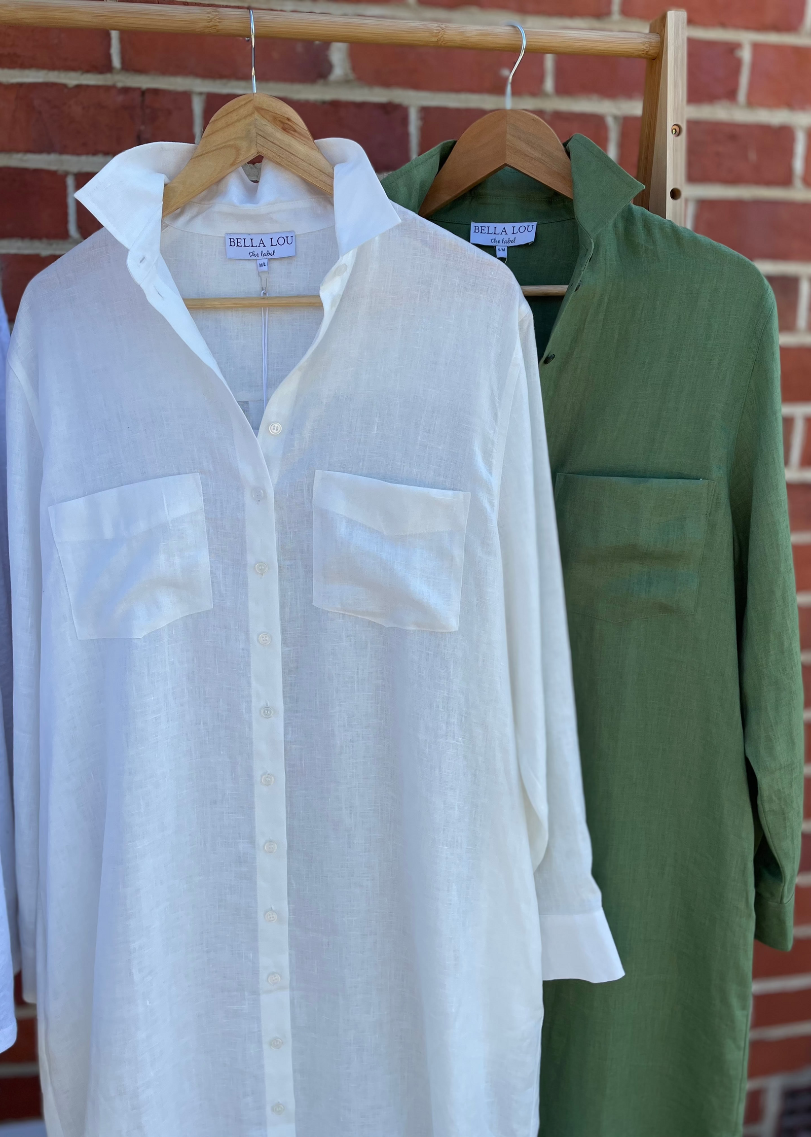 Boyfriend Linen Dress ~ White