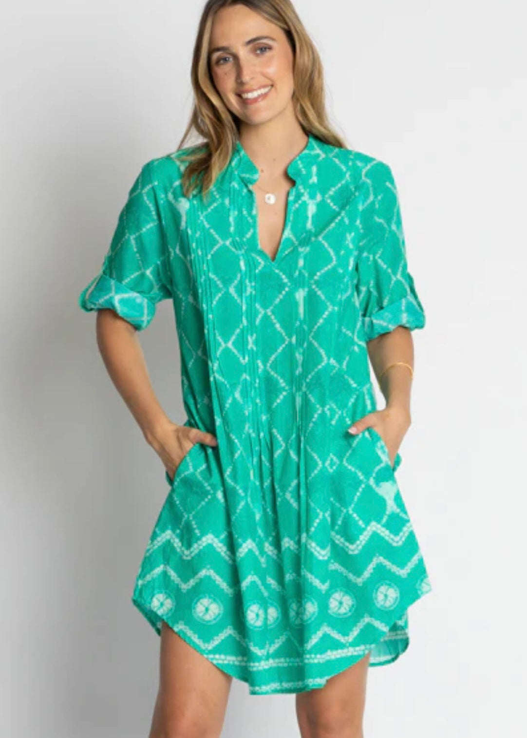 Kumo Tuck Dress ~ Sea