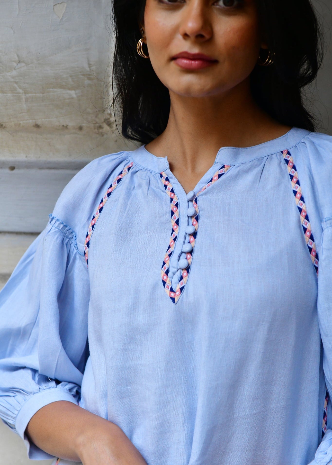 Maya Shift Dress ~ Sky