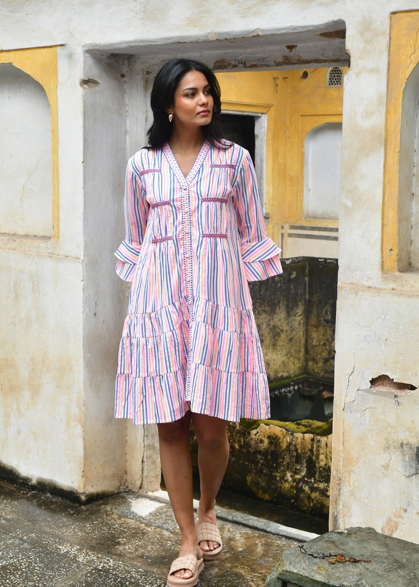 Sunset Swing Dress ~ Multi