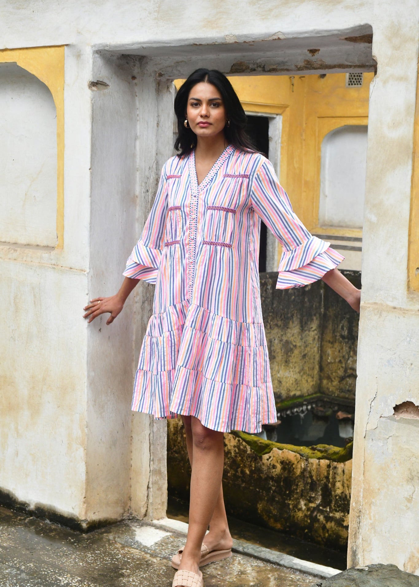 Sunset Swing Dress ~ Multi