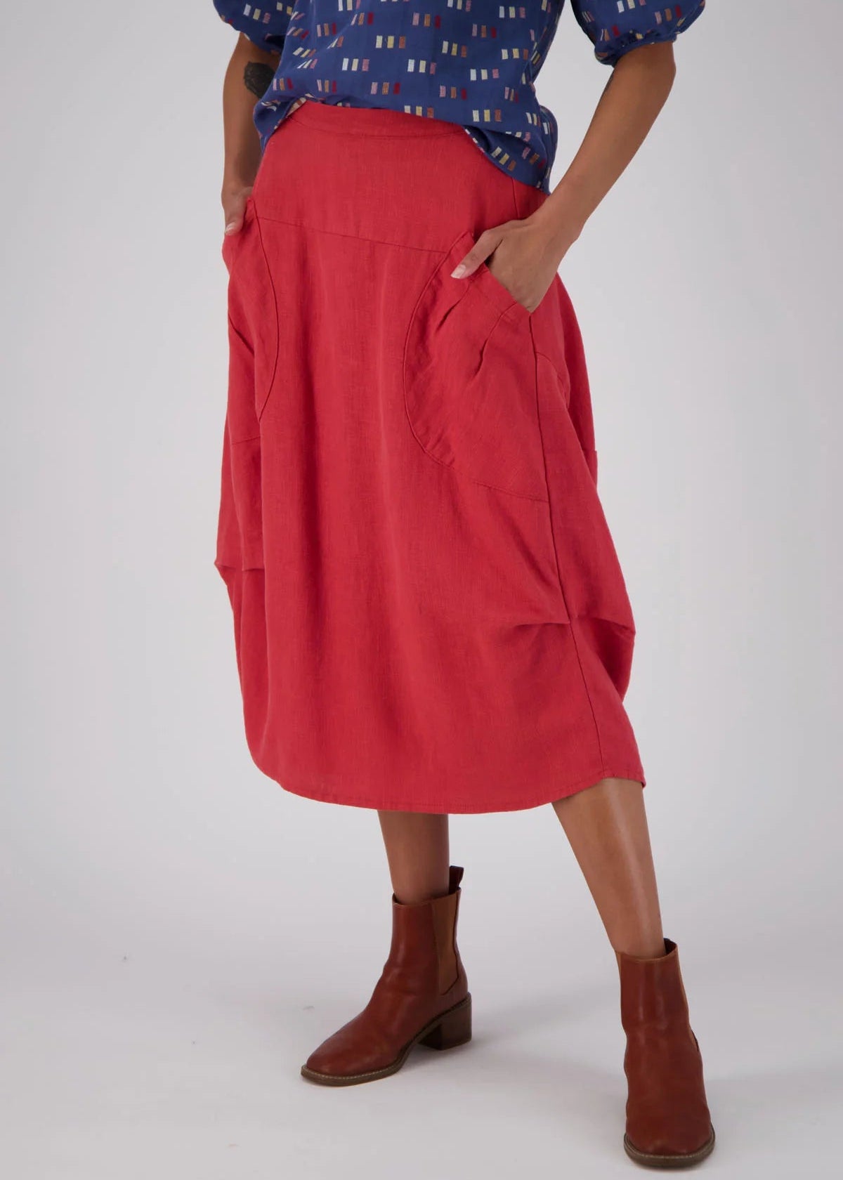 Milwaukee Fiesta Skirt ~ Burnt Orange