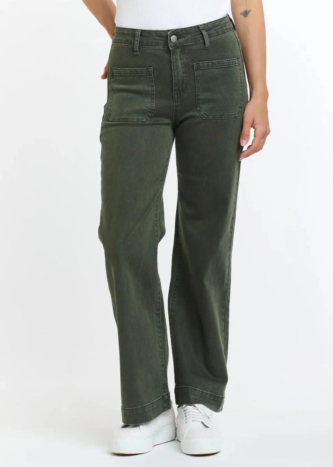 Bobbi 7/8th Jean ~ Khaki