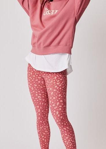 Pixie Leggings ~ Merlot Leopard