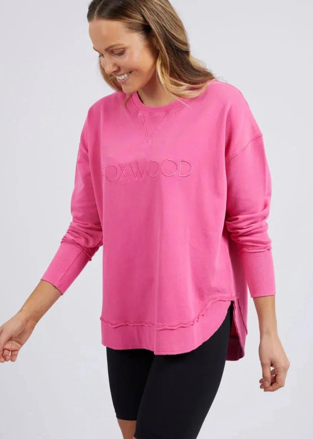 Simplified Crew ~ Bright Pink