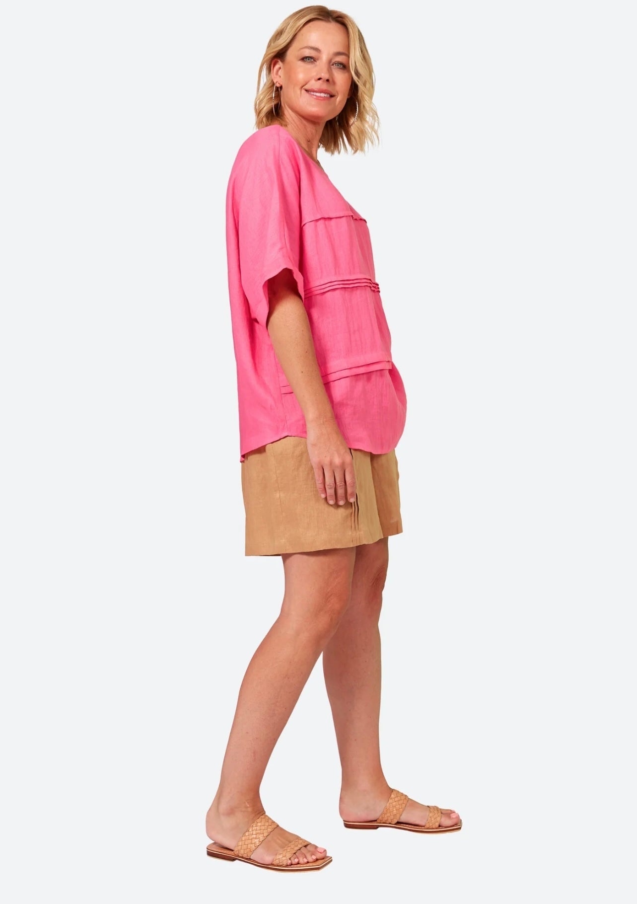 La Vie Pintuck Top ~ Candy