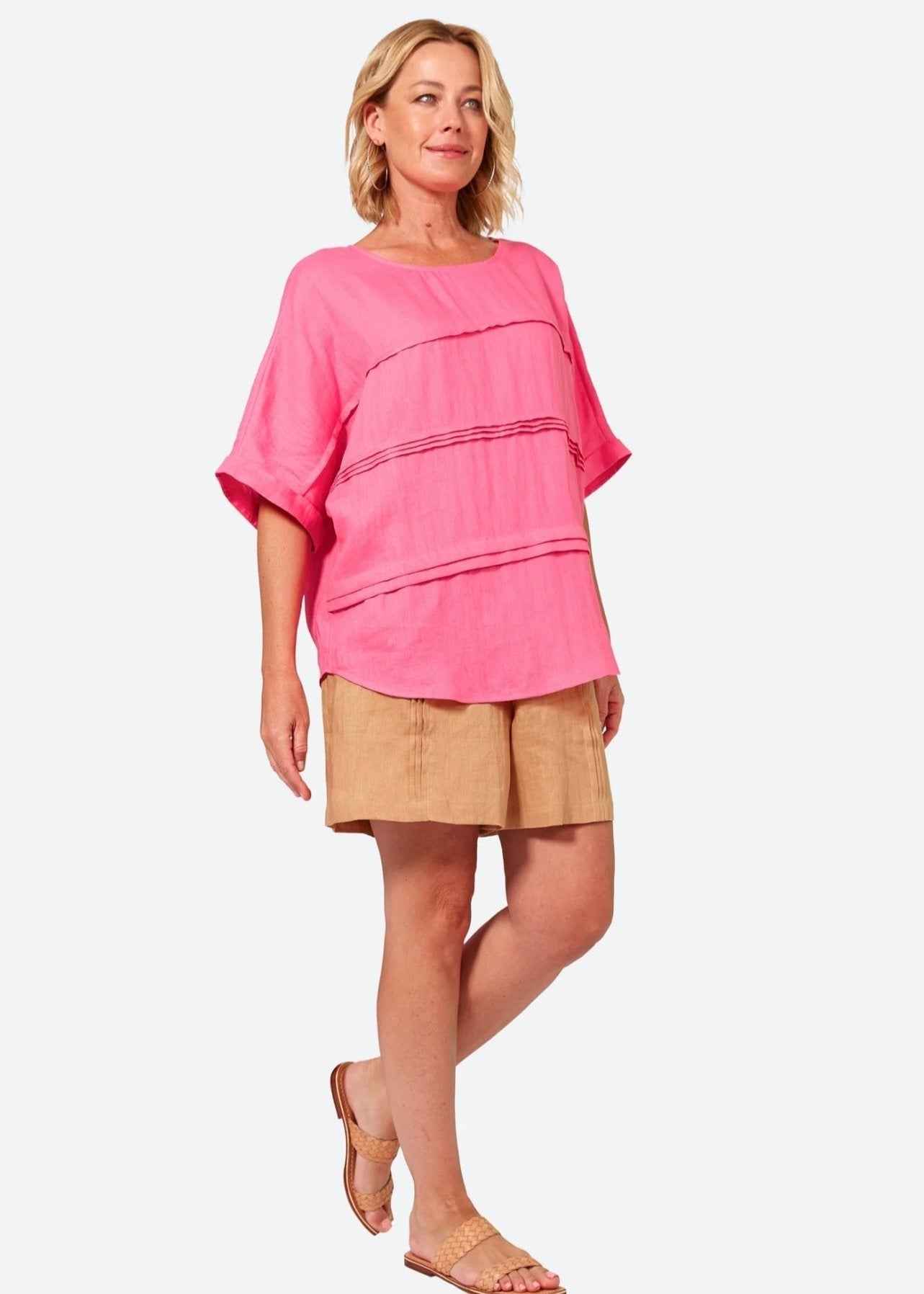 La Vie Pintuck Top ~ Candy