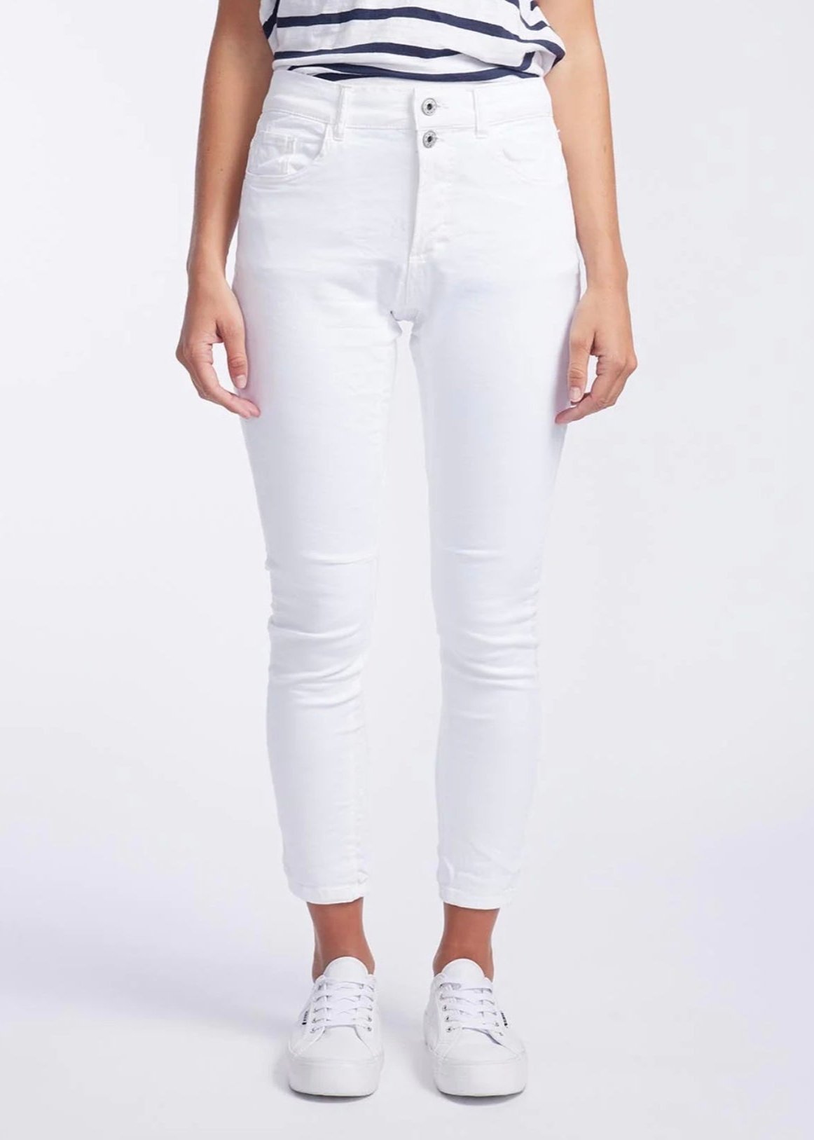 Emma Stretch Jean ~ White
