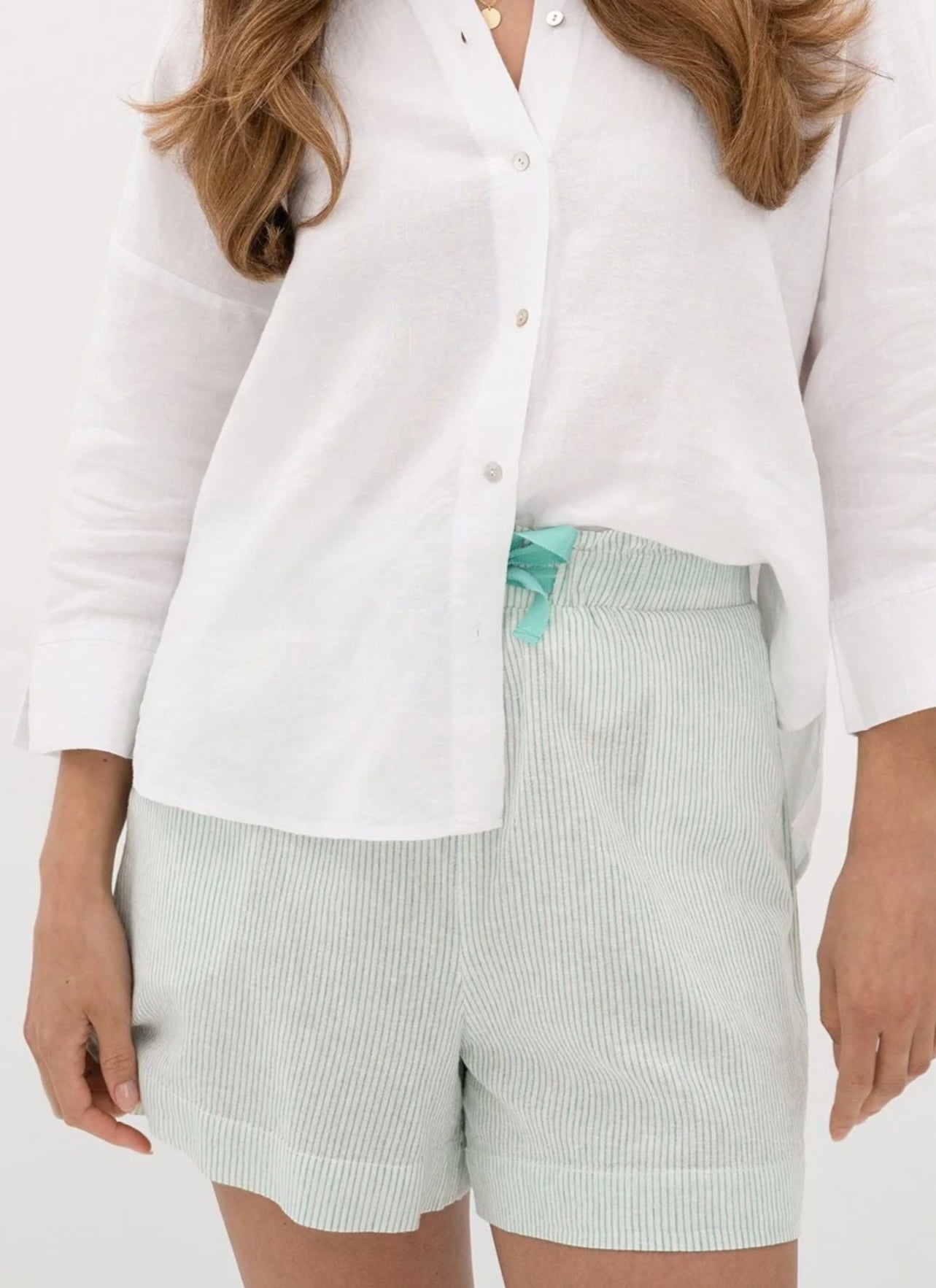 Cove Short ~ Green Stripe