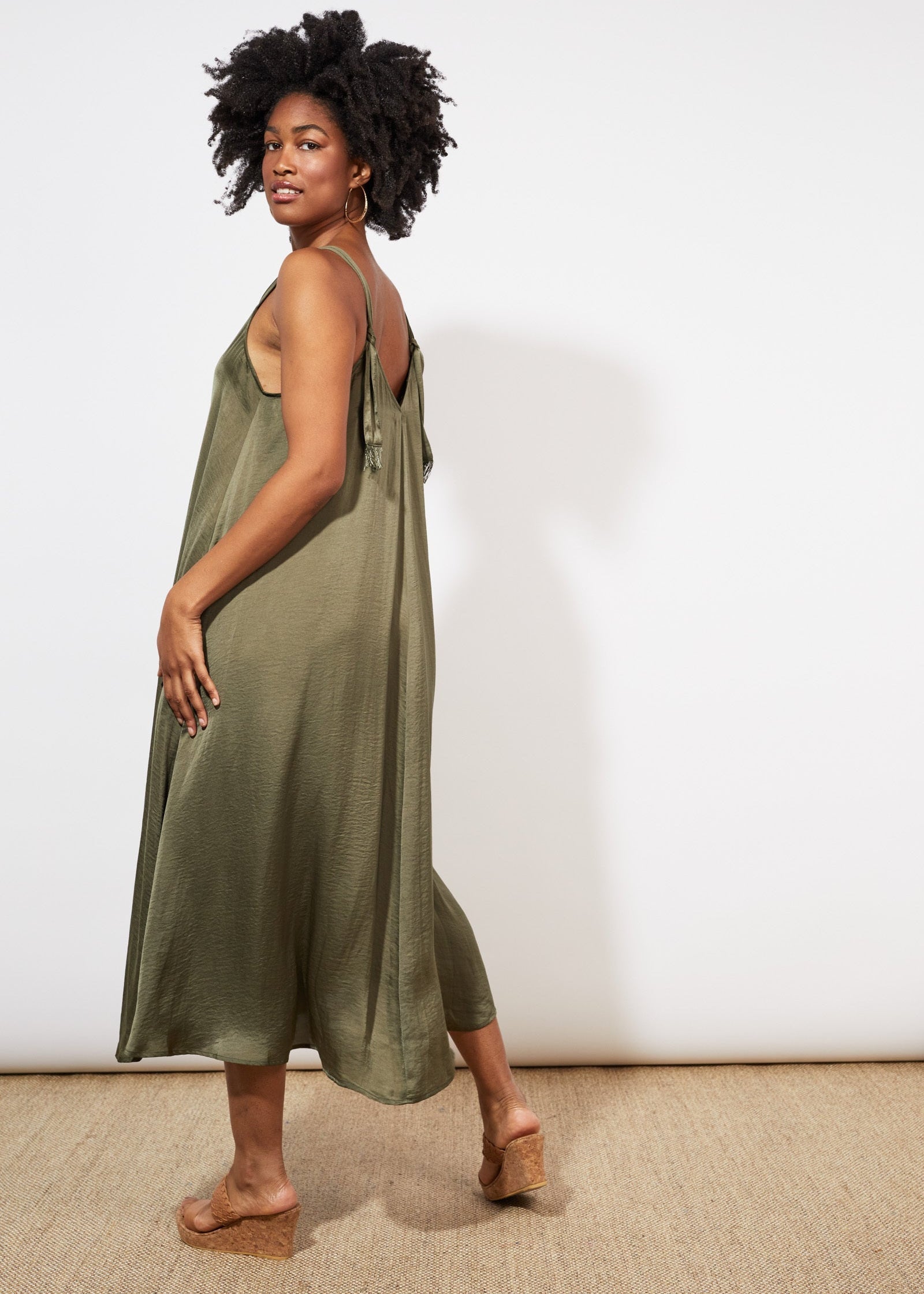 Barbados Tank Maxi ~ Khaki