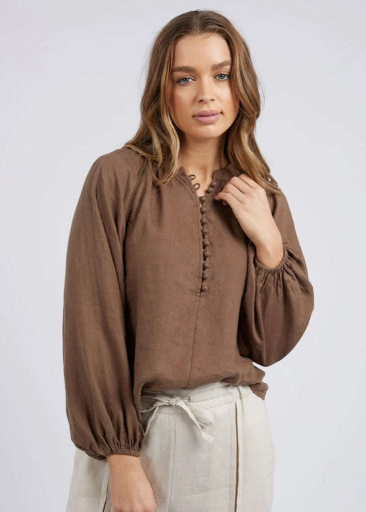 Sardinia Blouse ~ Cafe Noir