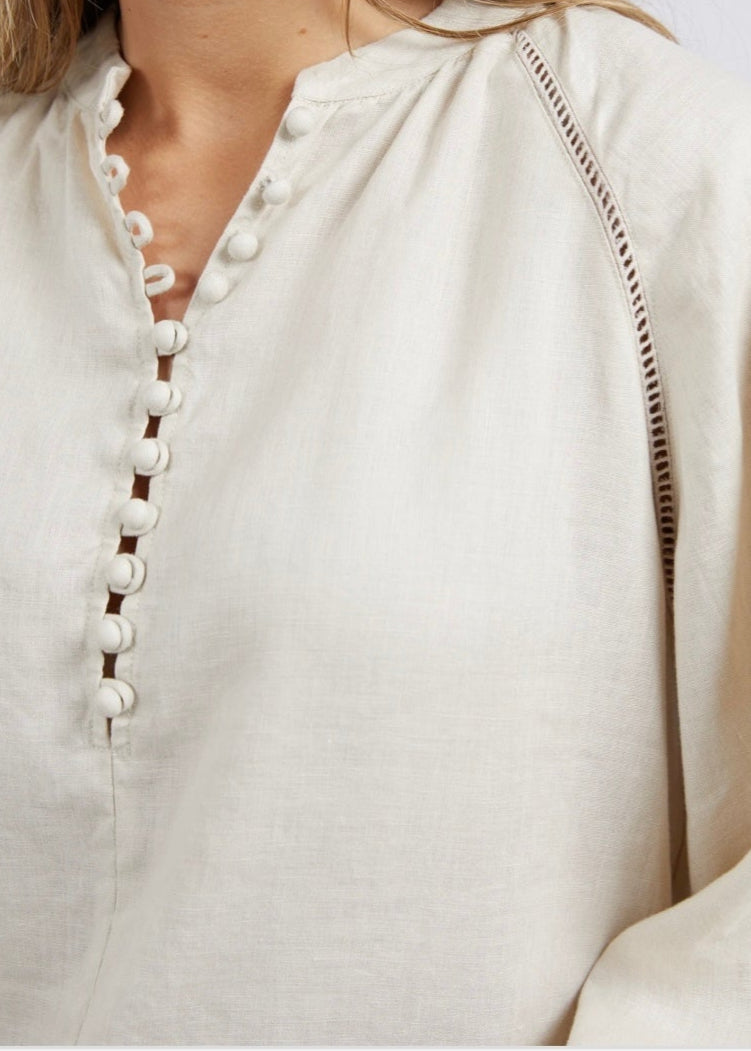 Sardinia Blouse ~ Bone