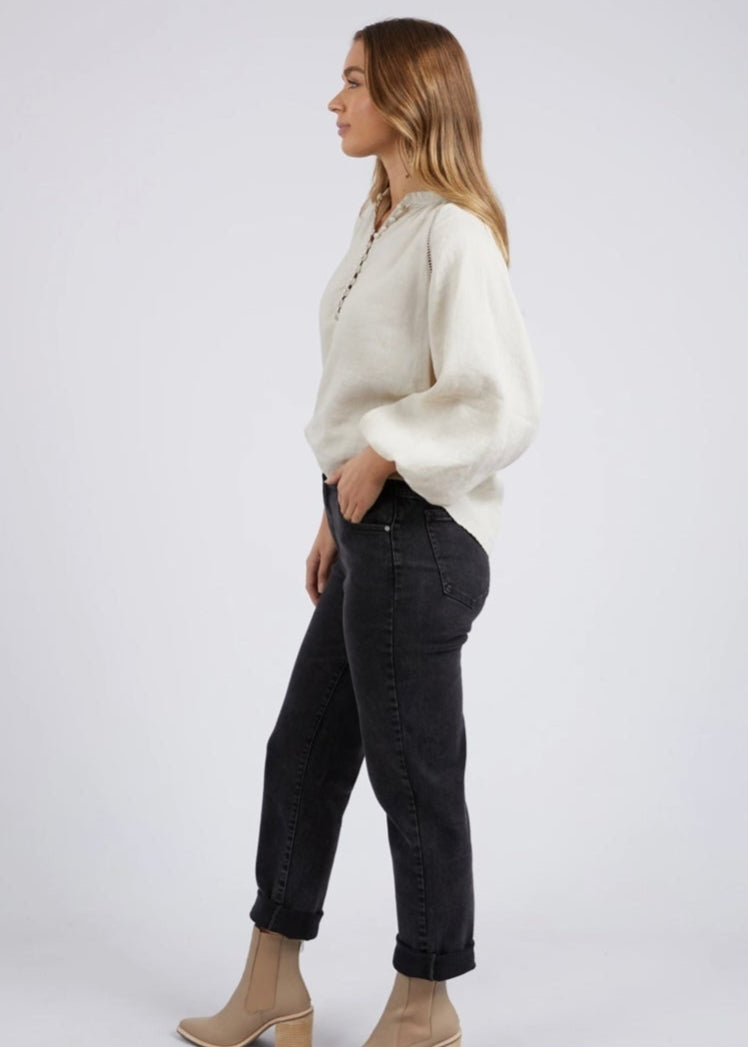 Sardinia Blouse ~ Bone