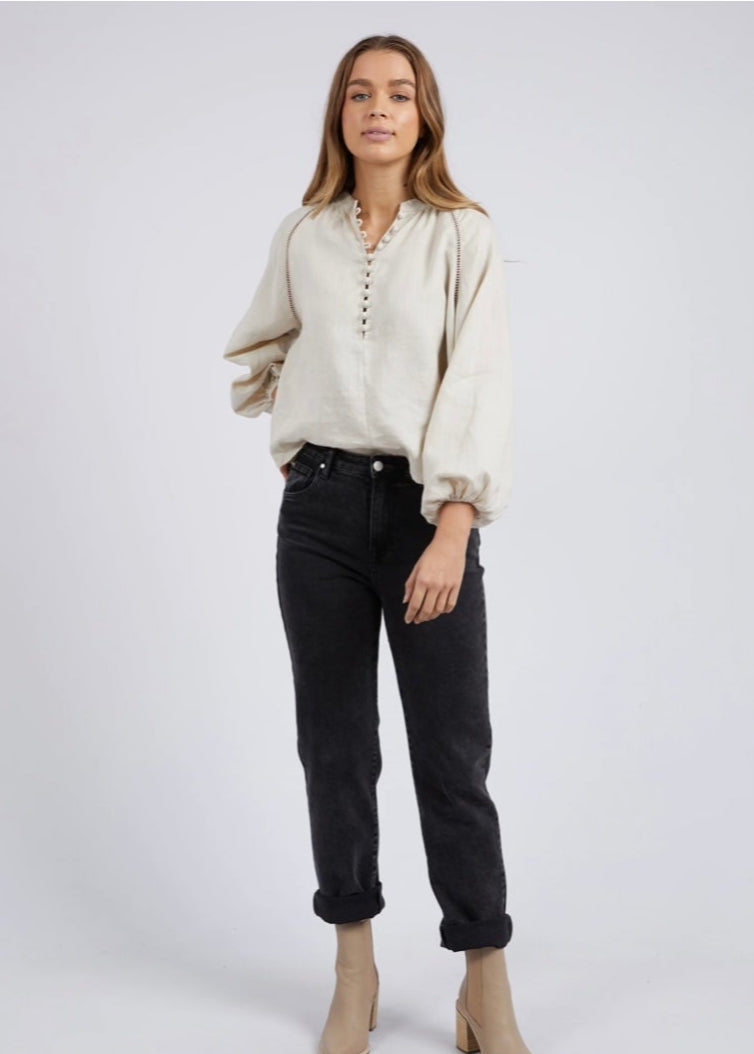 Sardinia Blouse ~ Bone