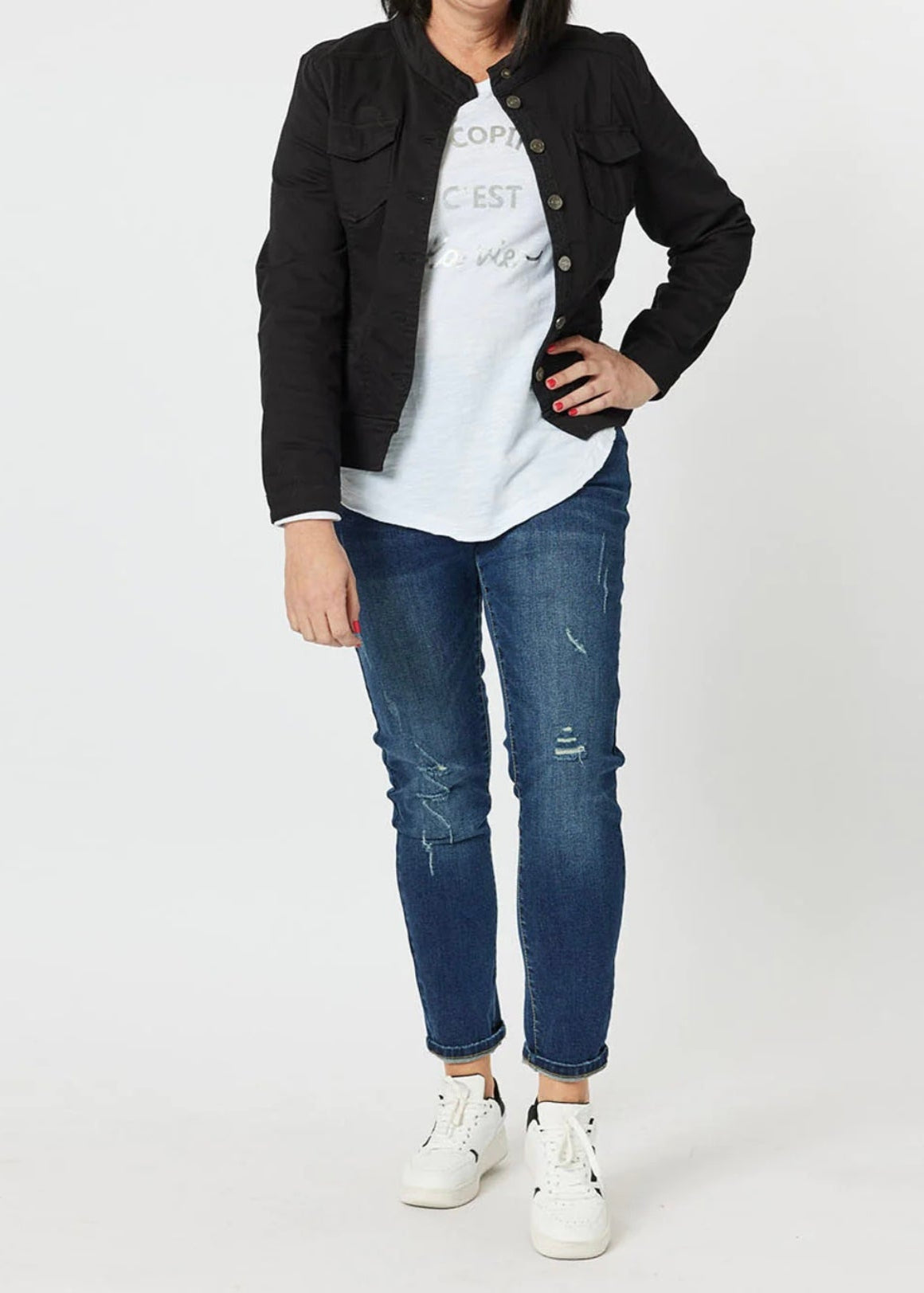 Maggie Denim Jacket ~ Black