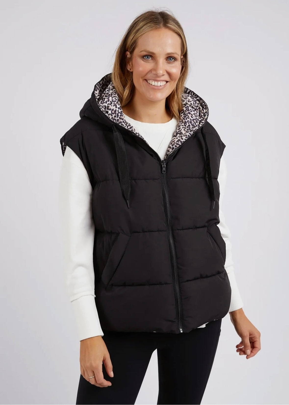 Sports Leopard Vest ~ Black