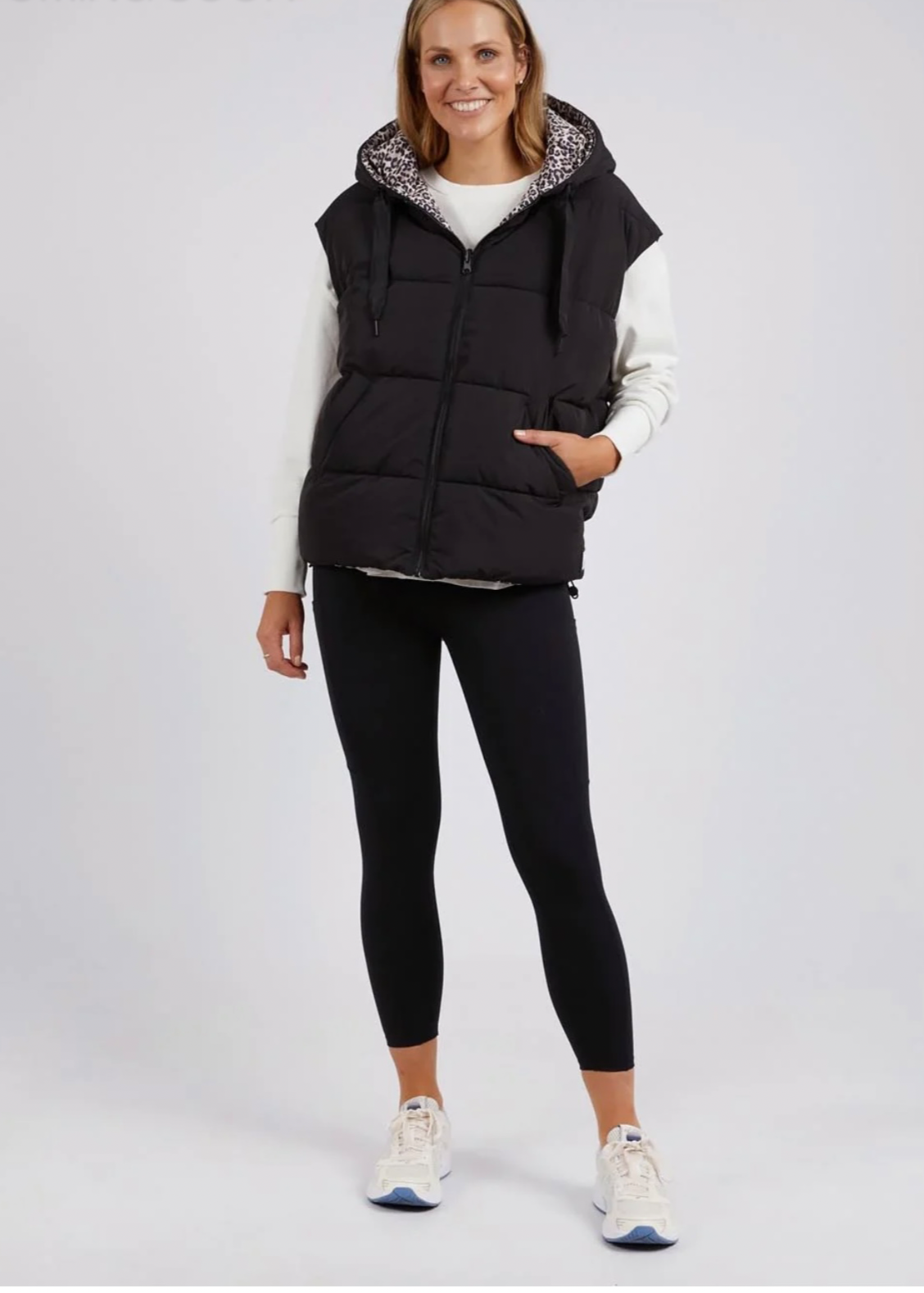 Sports Leopard Vest ~ Black