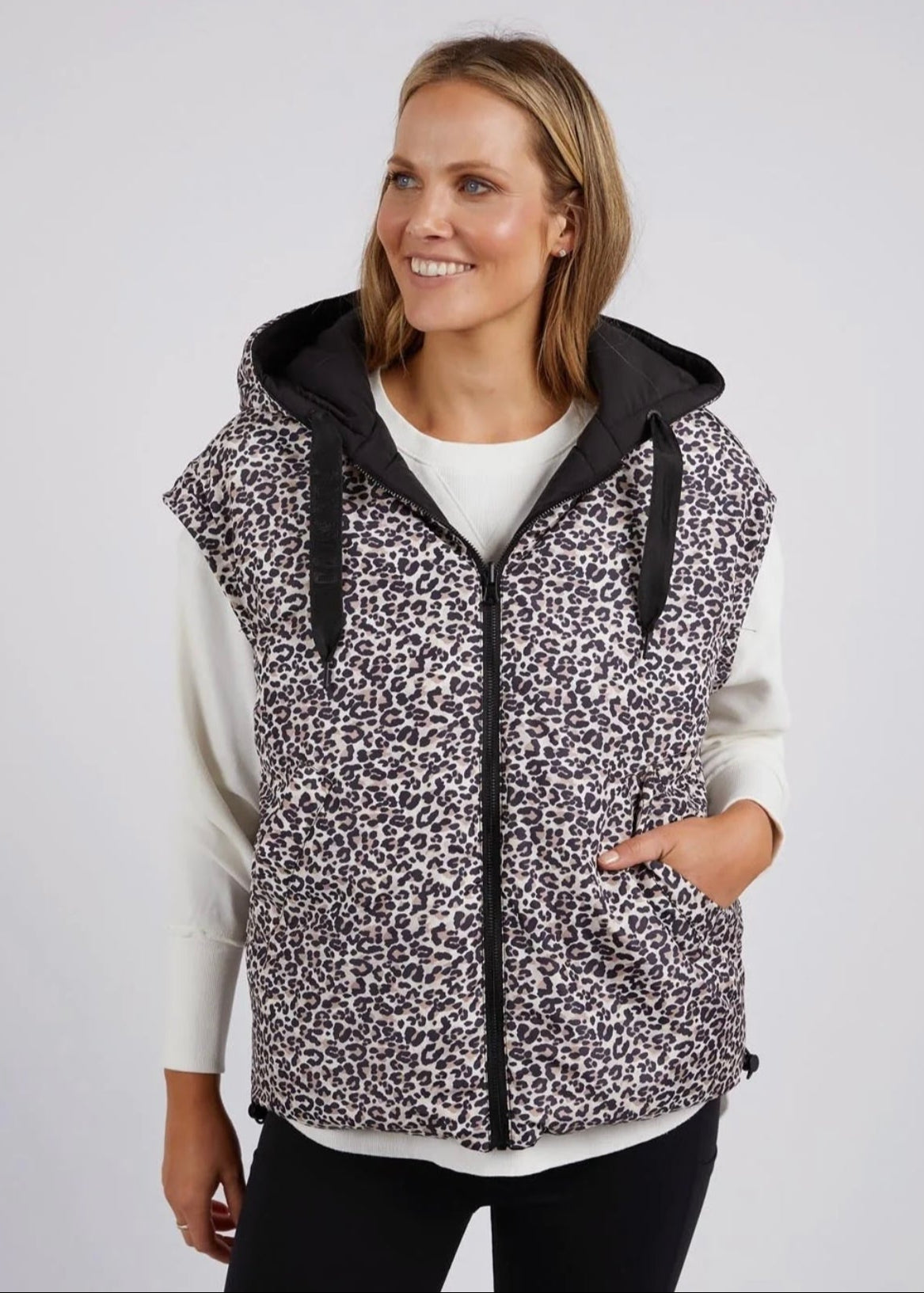 Sports Leopard Vest ~ Black