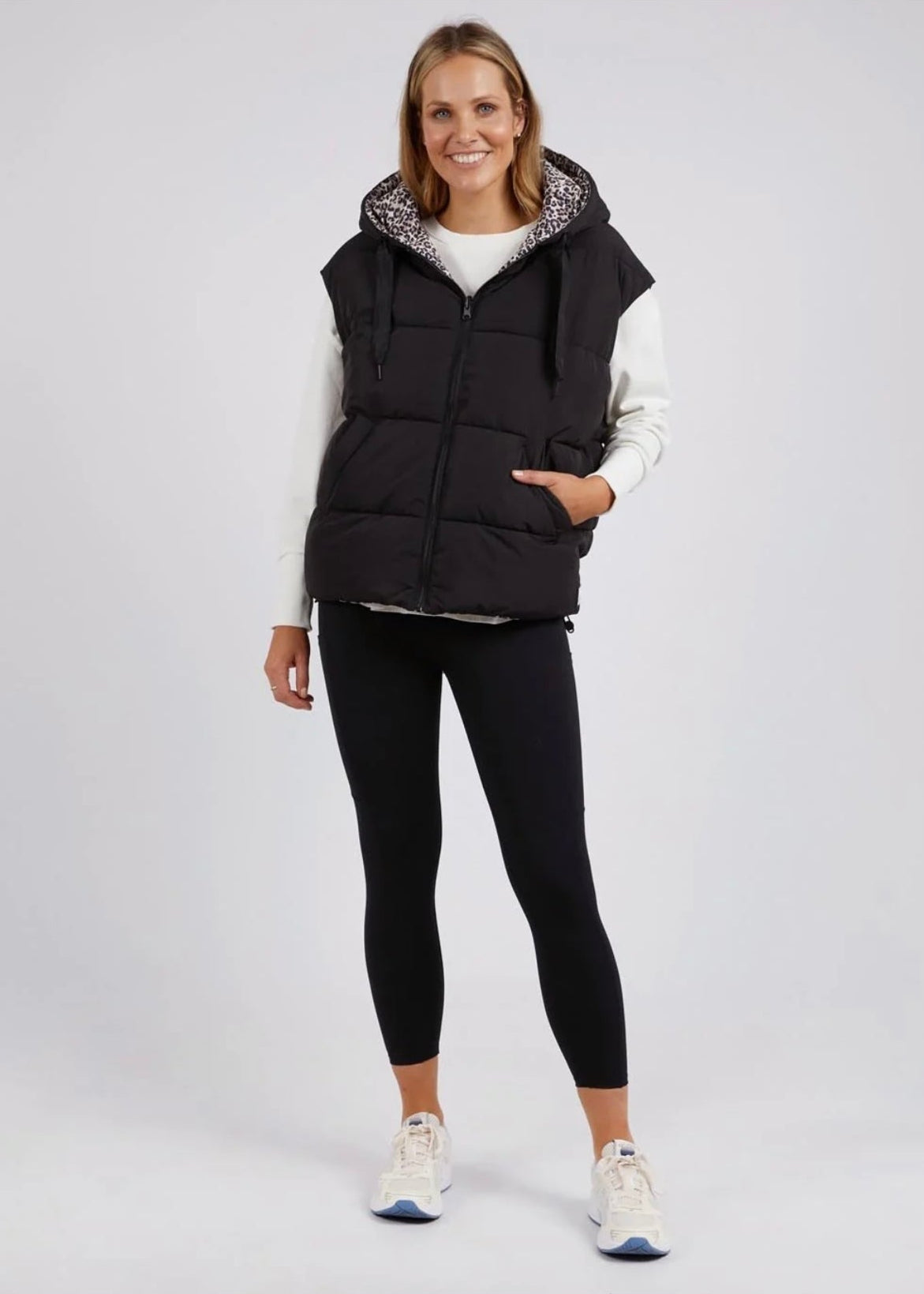 Sports Leopard Vest ~ Black