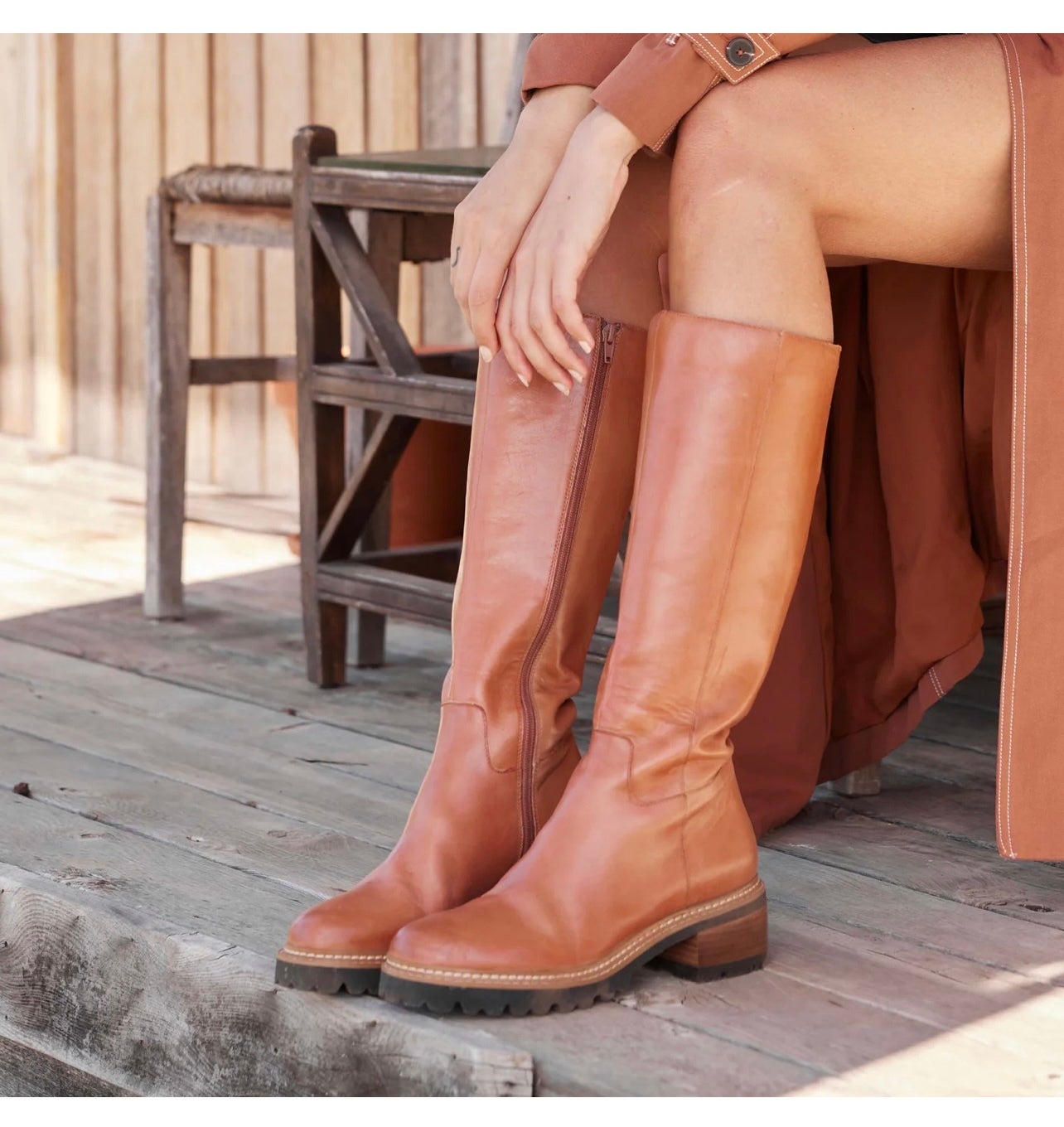 Lindeta Boot ~ Brandy