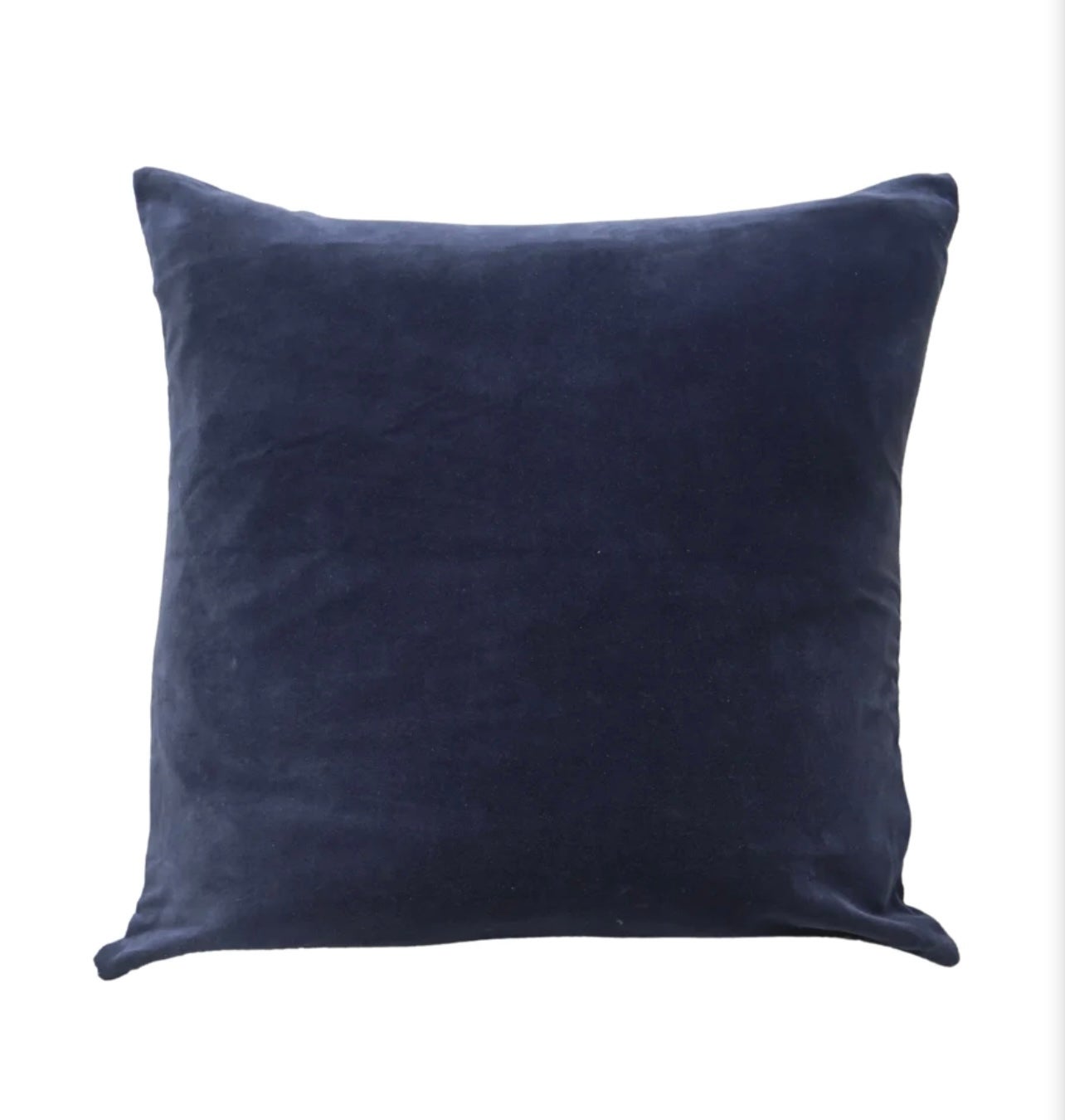 Alsace Velvet Cushion ~ Navy