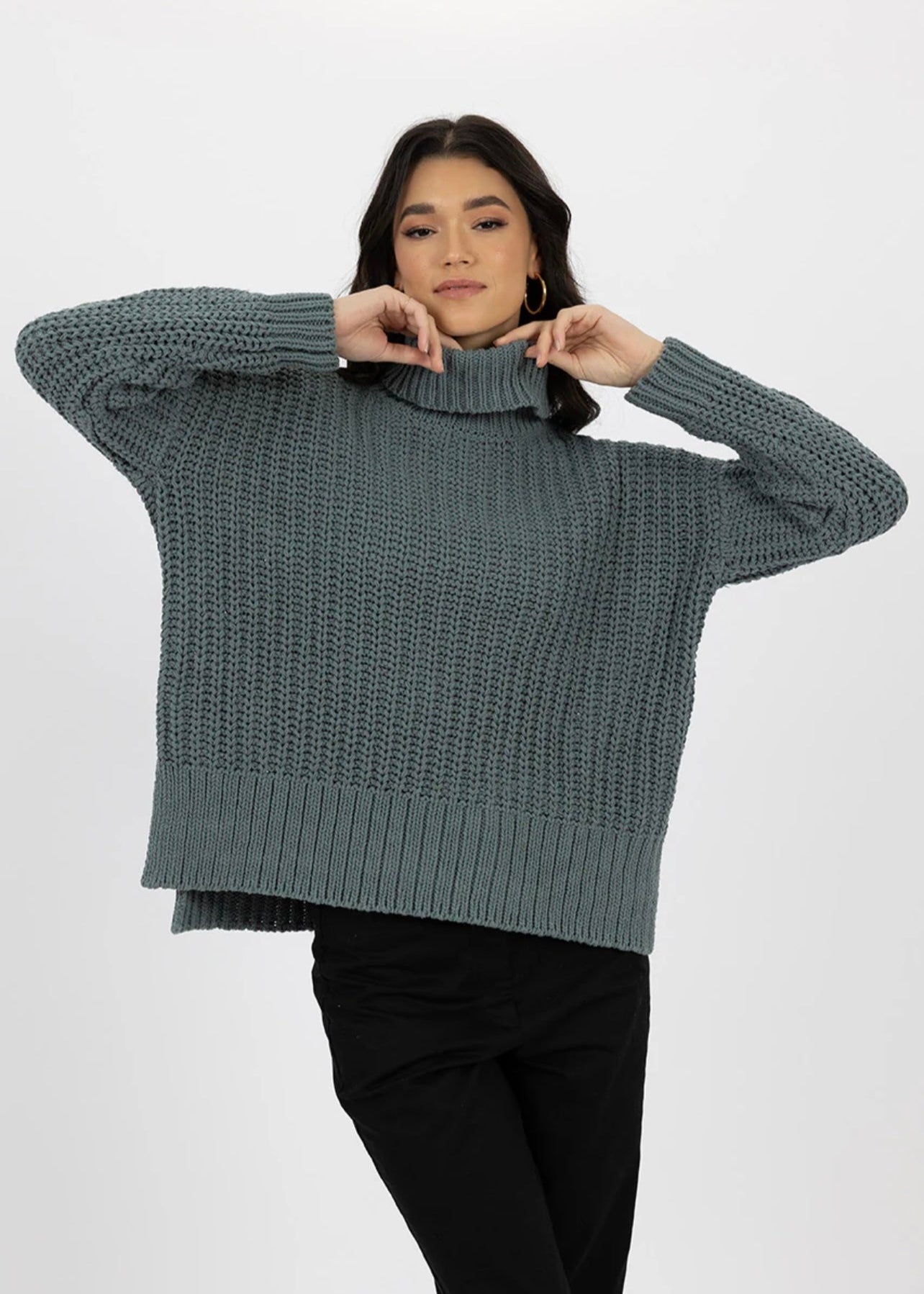 Jordie Jumper ~ Petrol