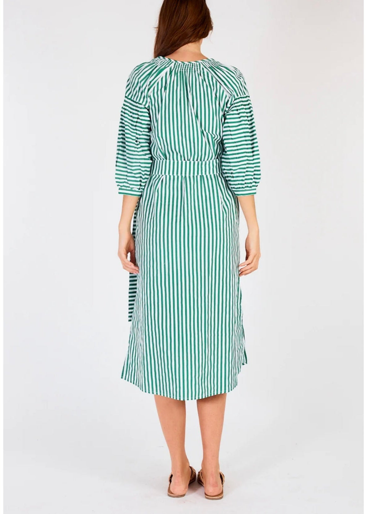Sakanto Kaftan ~ Green Stripe