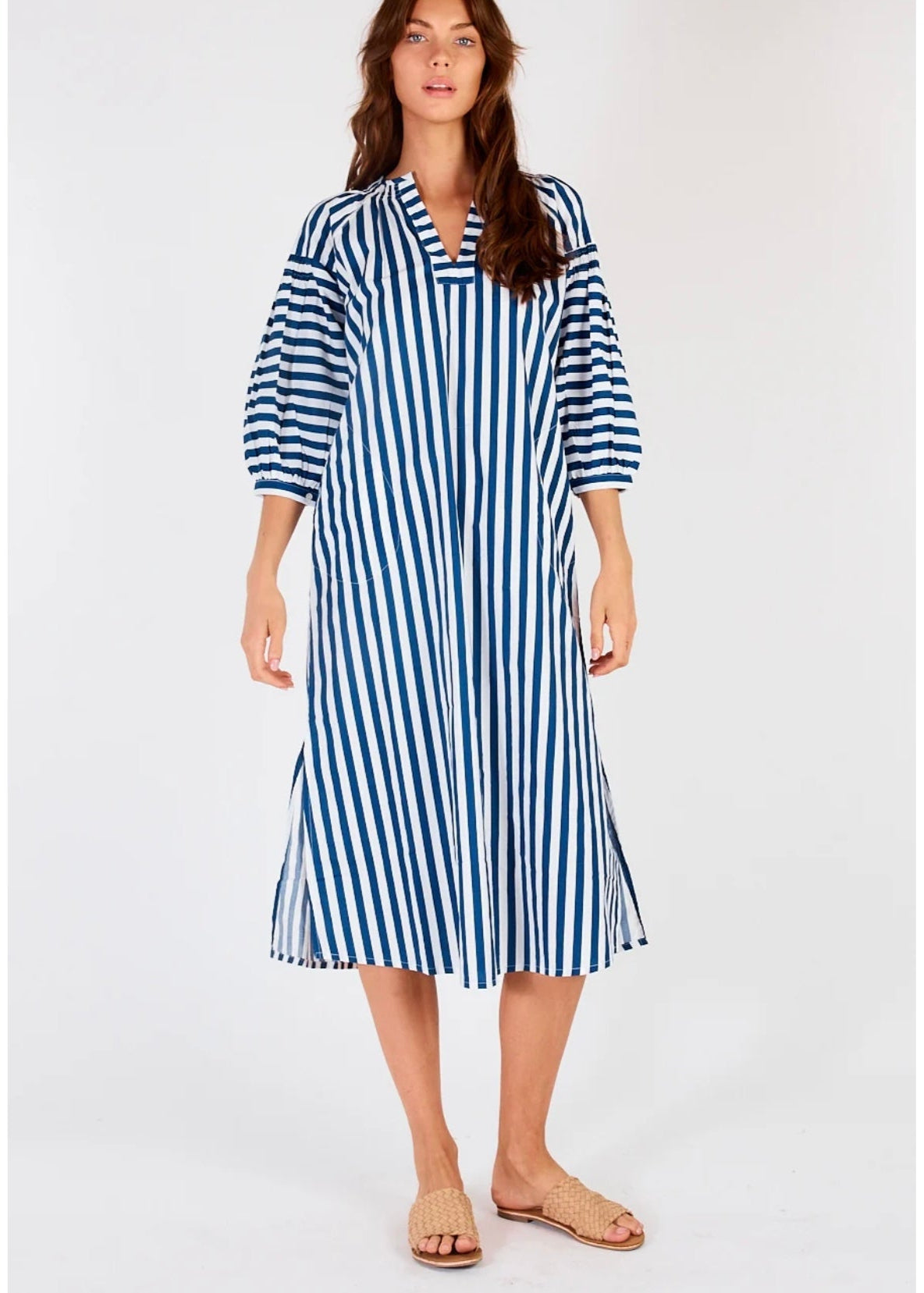 Sakanto Kaftan ~ Blue Stripe