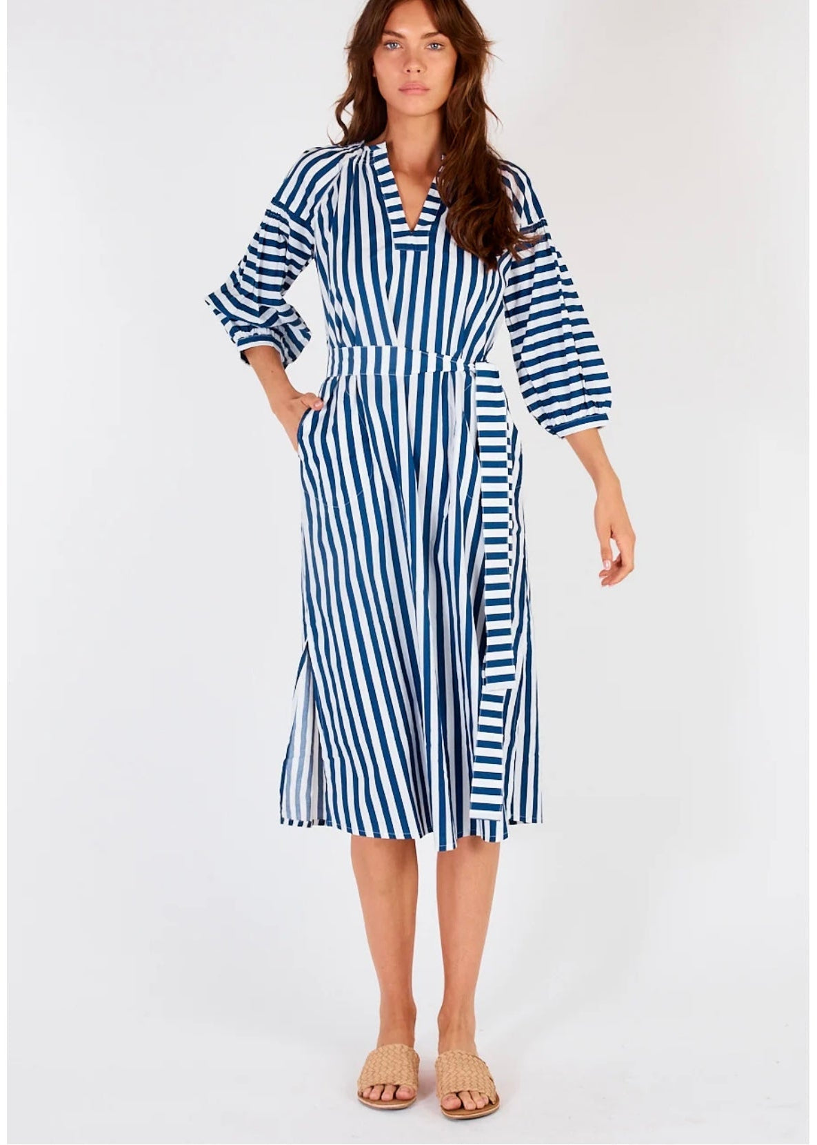 Sakanto Kaftan ~ Blue Stripe