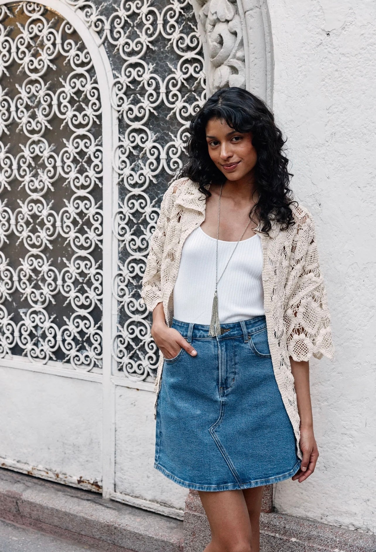 Margot Denim Skirt ~ Denim