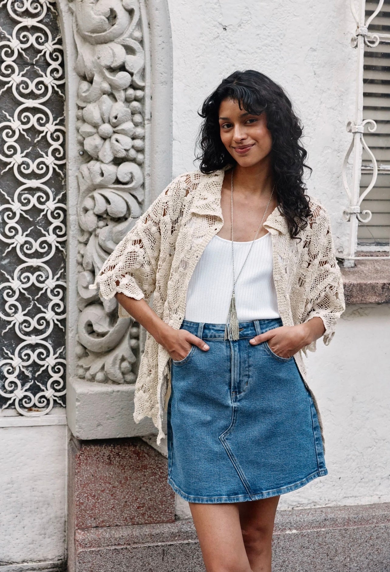 Margot Denim Skirt ~ Denim