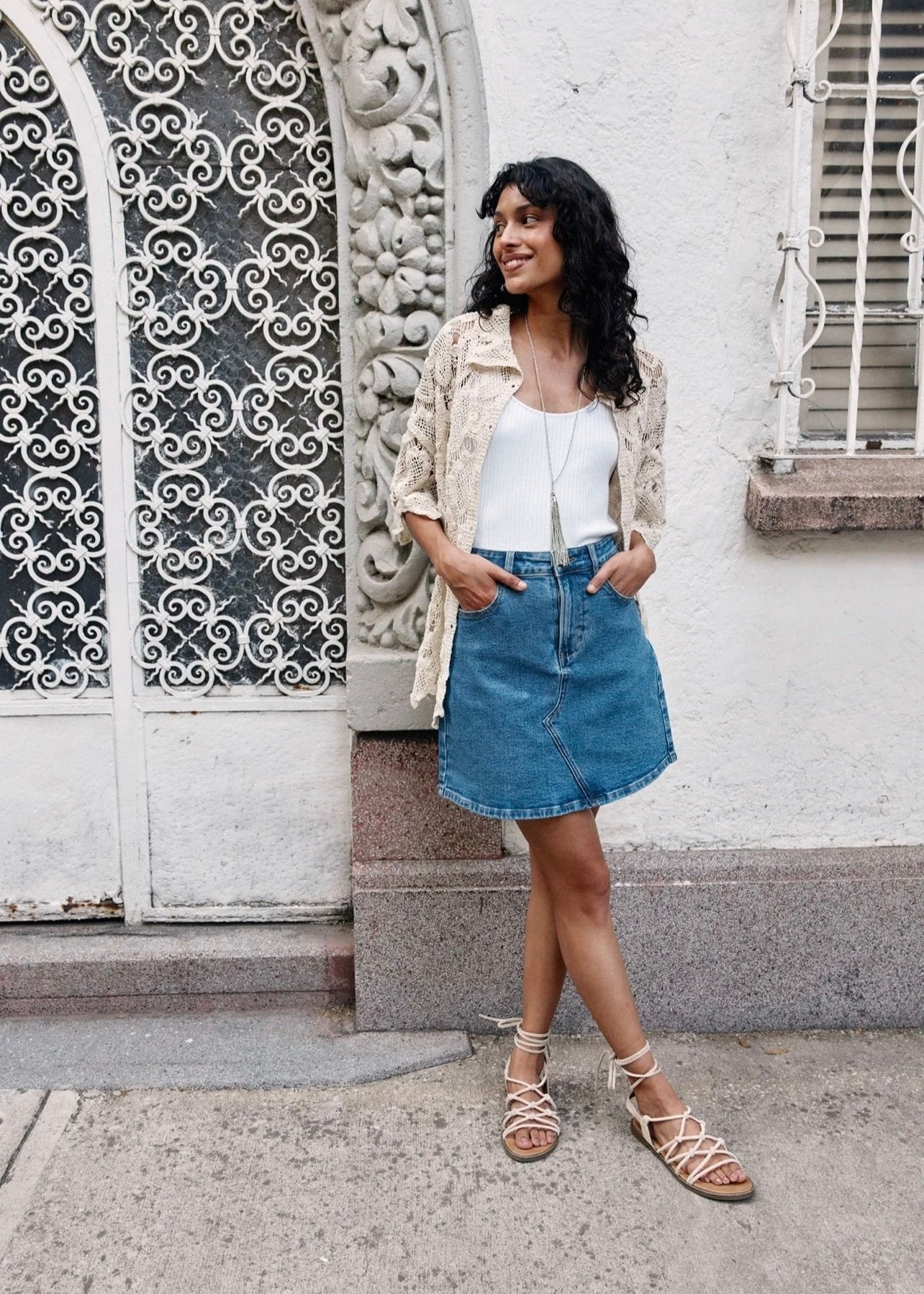 Margot Denim Skirt ~ Denim