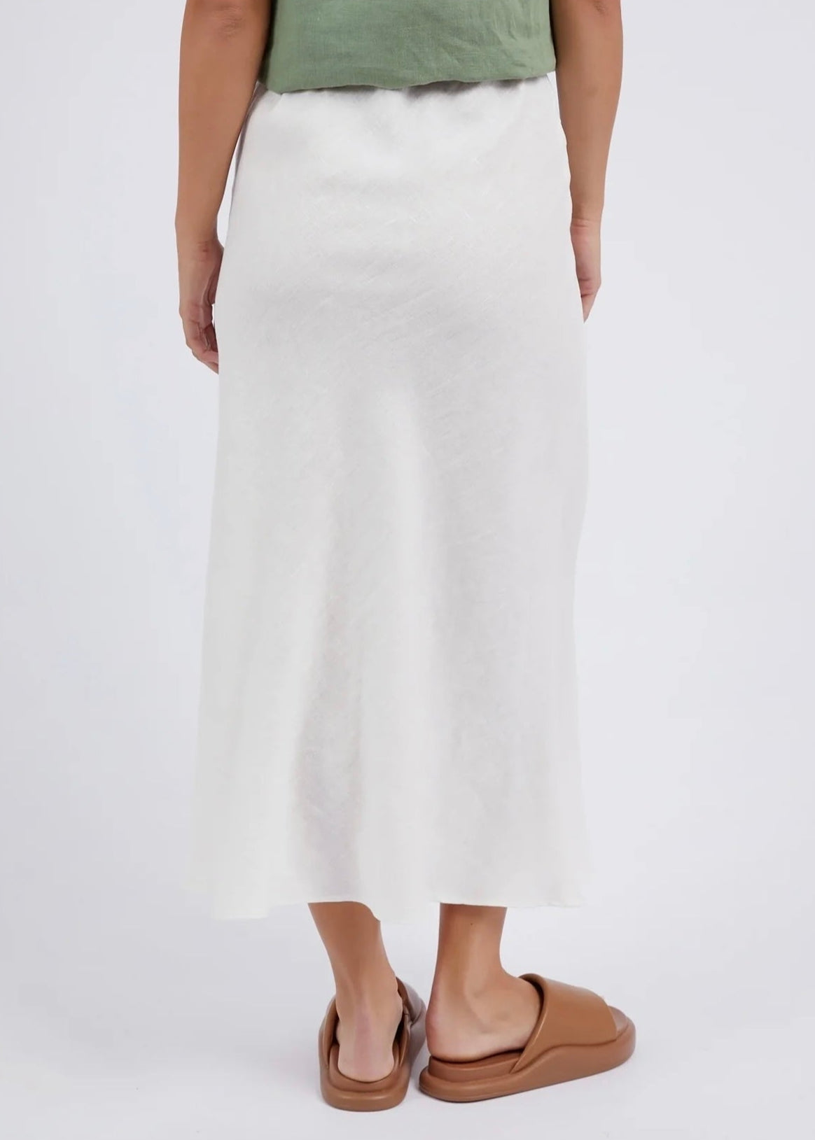 Lyon Slip Skirt ~ Vintage White