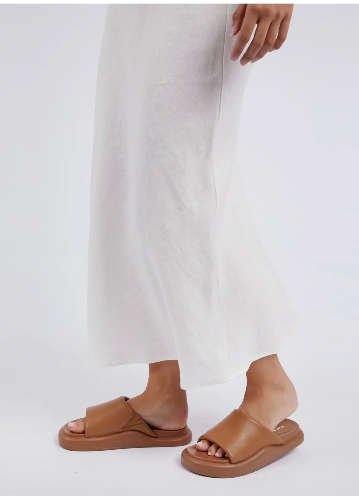 Lyon Slip Skirt ~ Vintage White