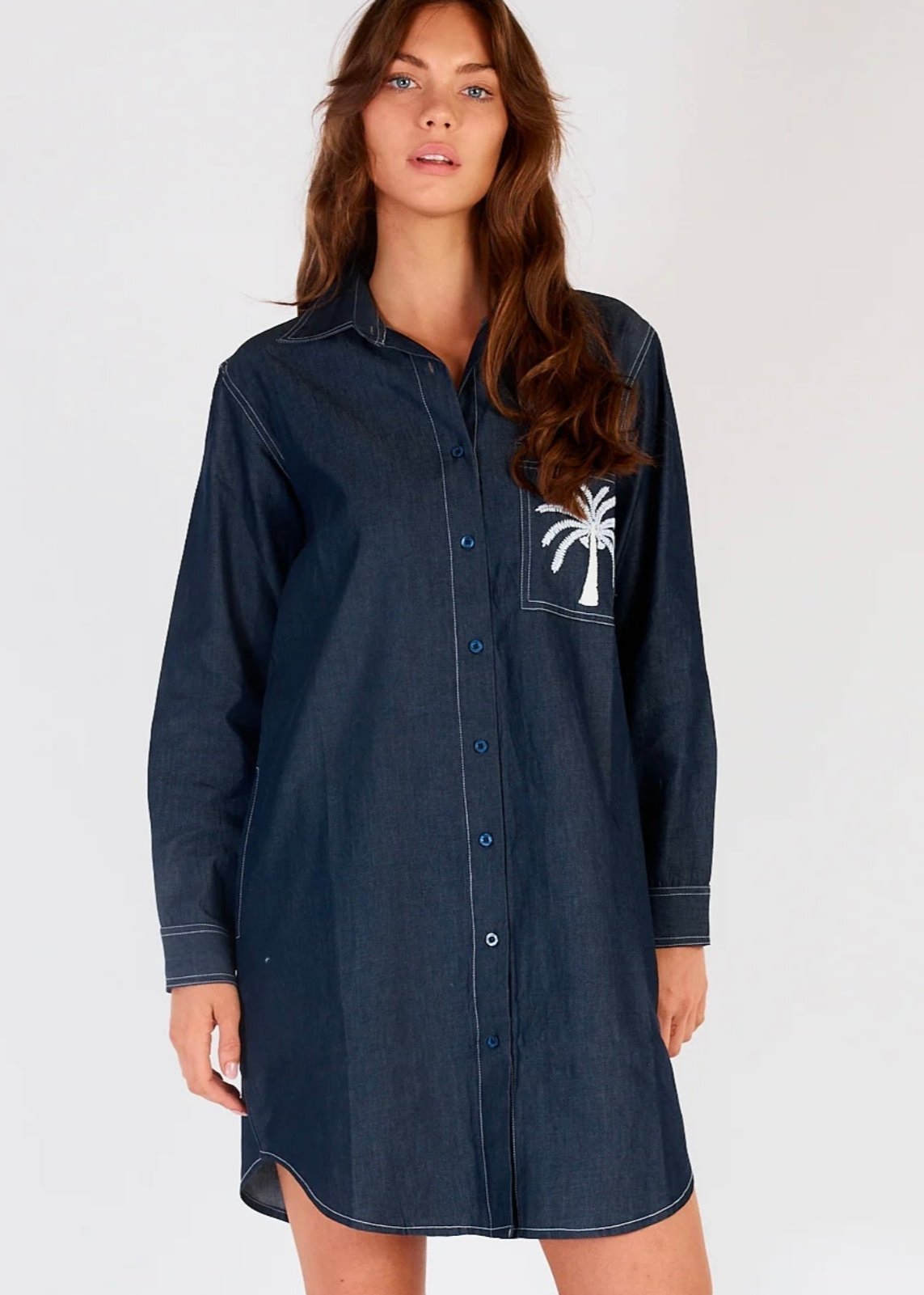 Marseille Shirt Dress ~ Denim