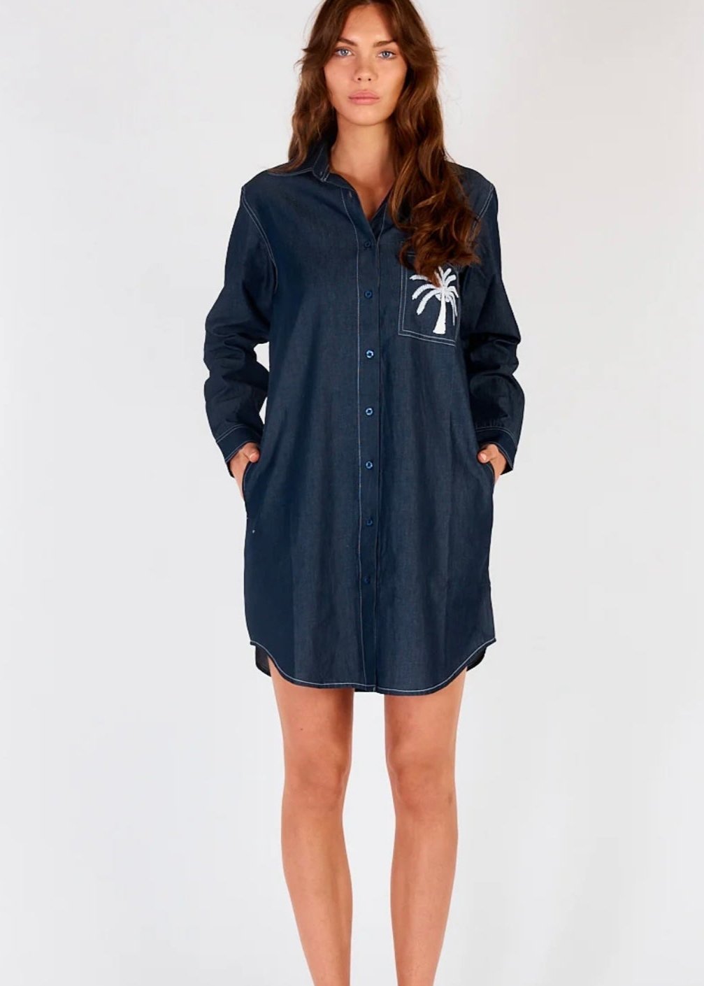 Marseille Shirt Dress ~ Denim