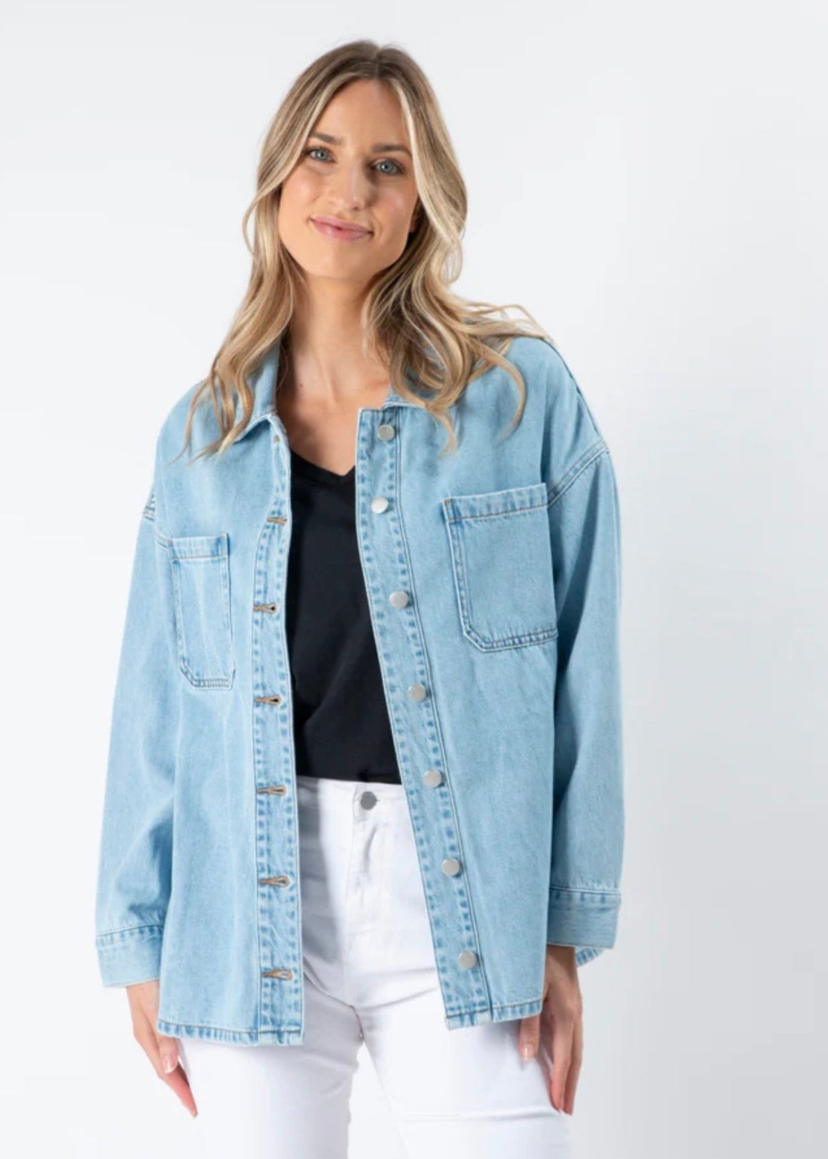 Zippy Shirt ~ Light Wash