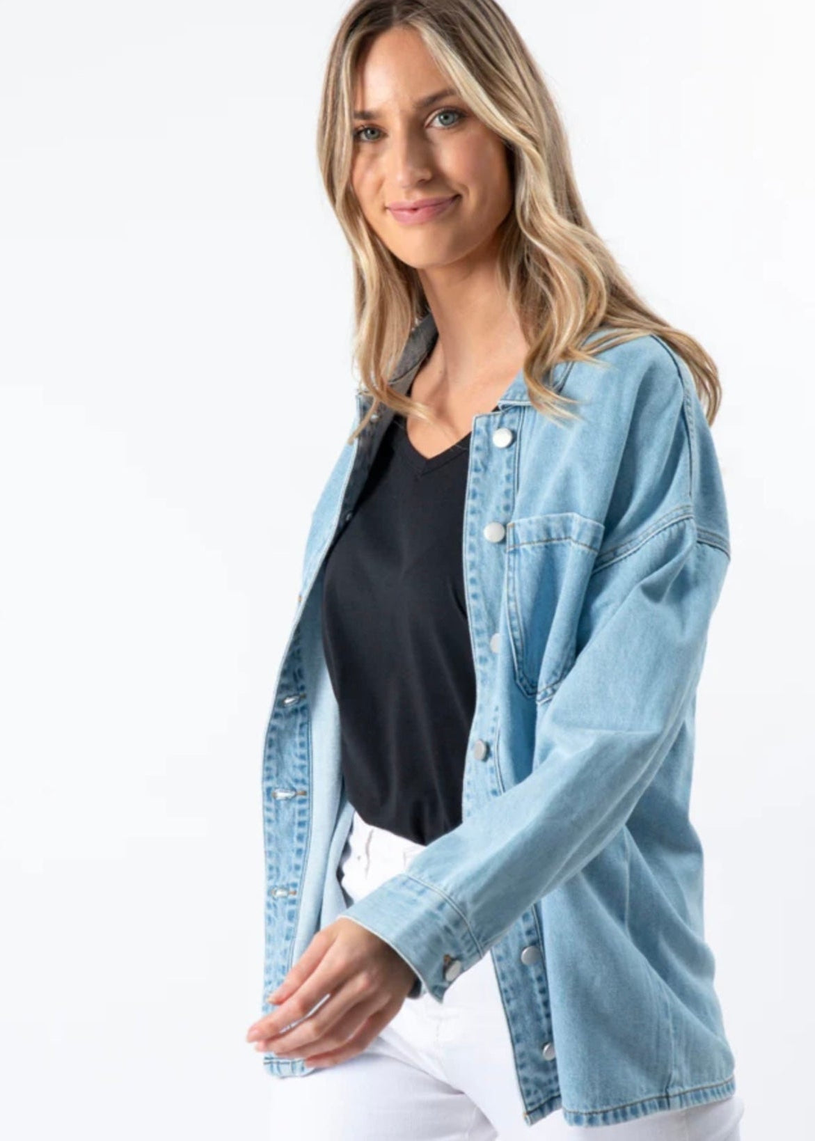 Zippy Shirt ~ Light Wash