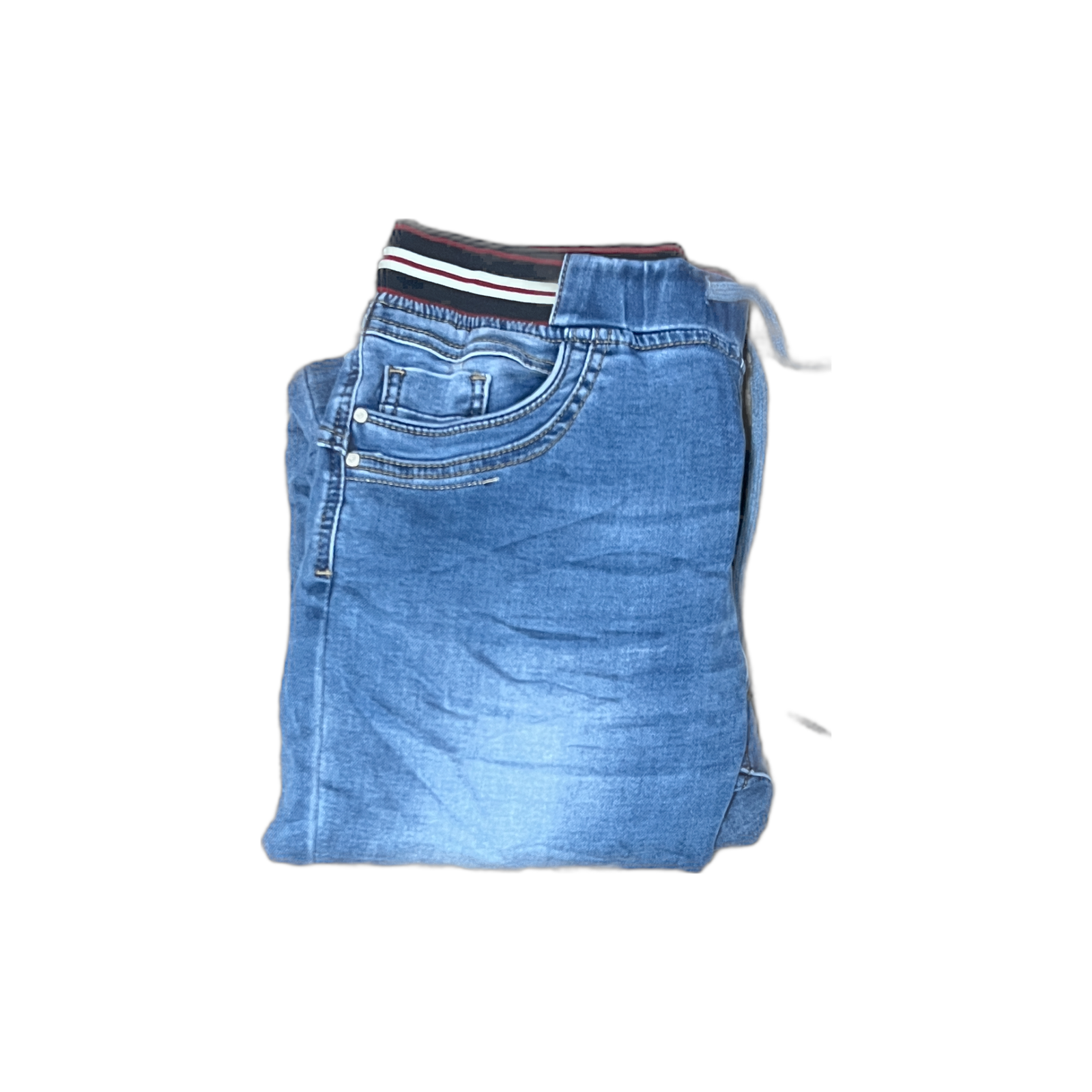 Bacio Rib Waist Jogger ~ Denim