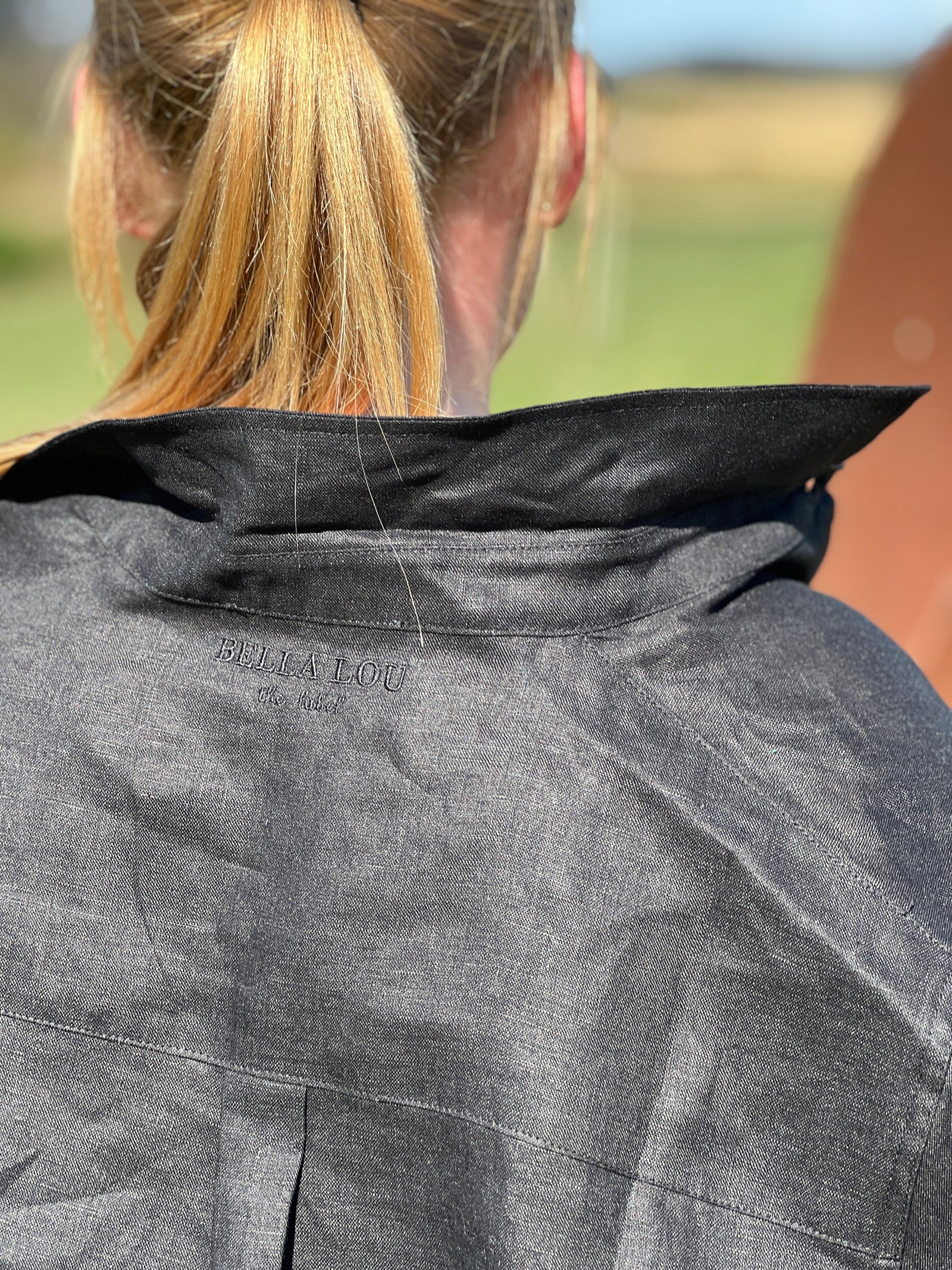 Boyfriend Linen Shirt ~ Black