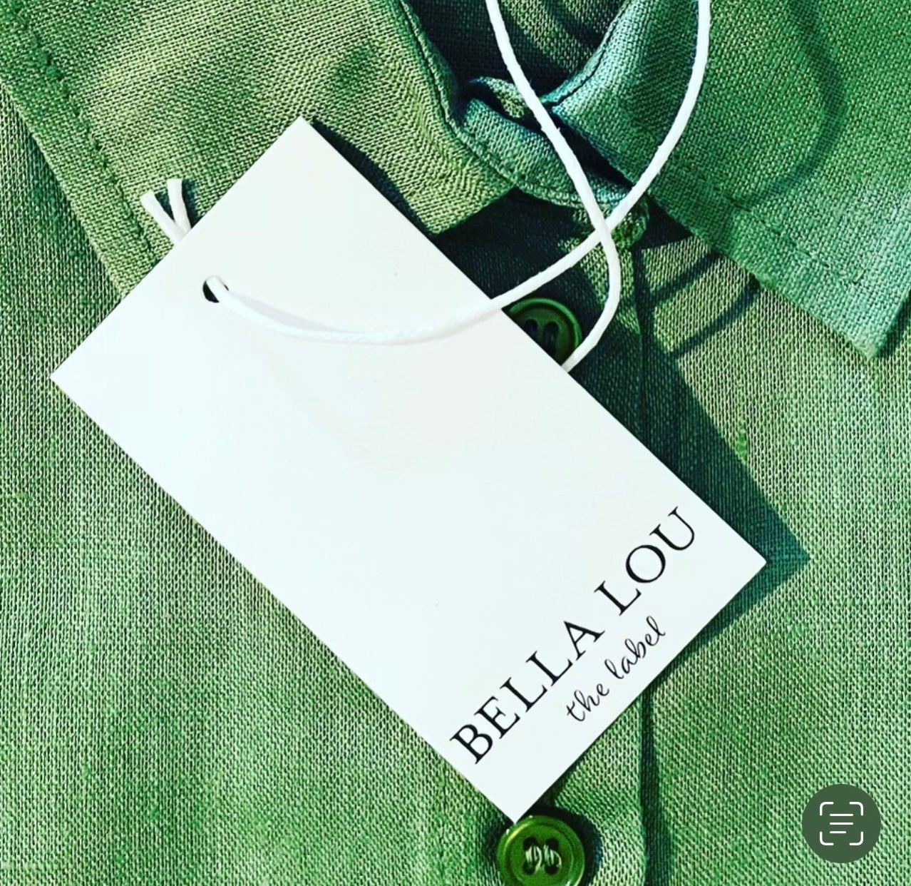 Boyfriend Linen Dress ~ Olive