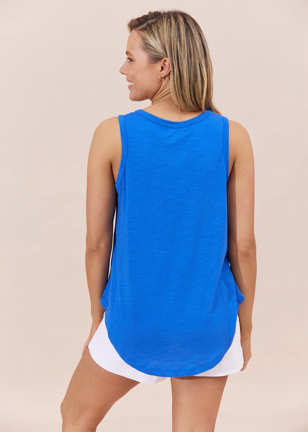 Ava Singlet ~ Cobalt Blue