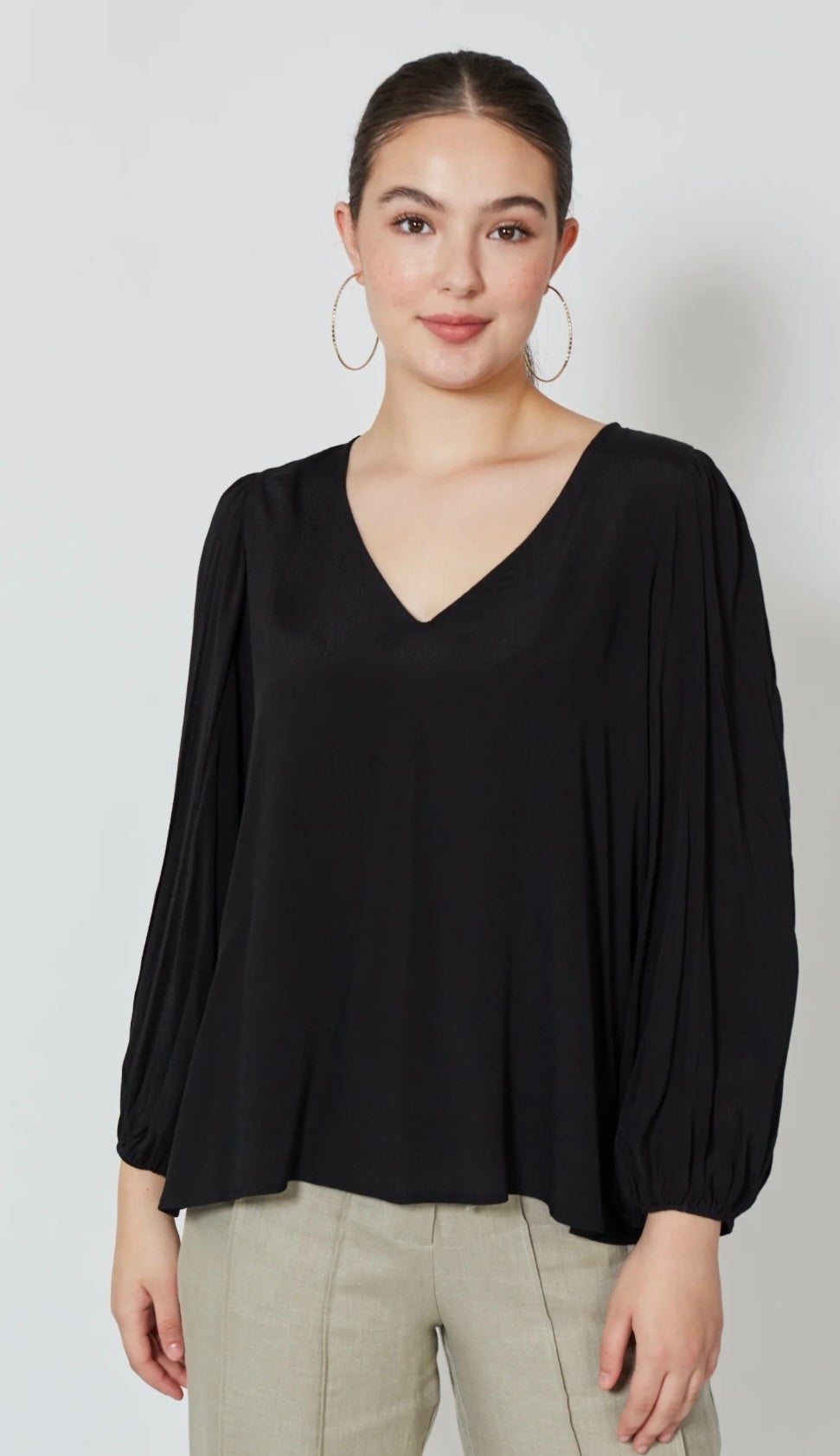 Coppola V Blouse ~ Onyx
