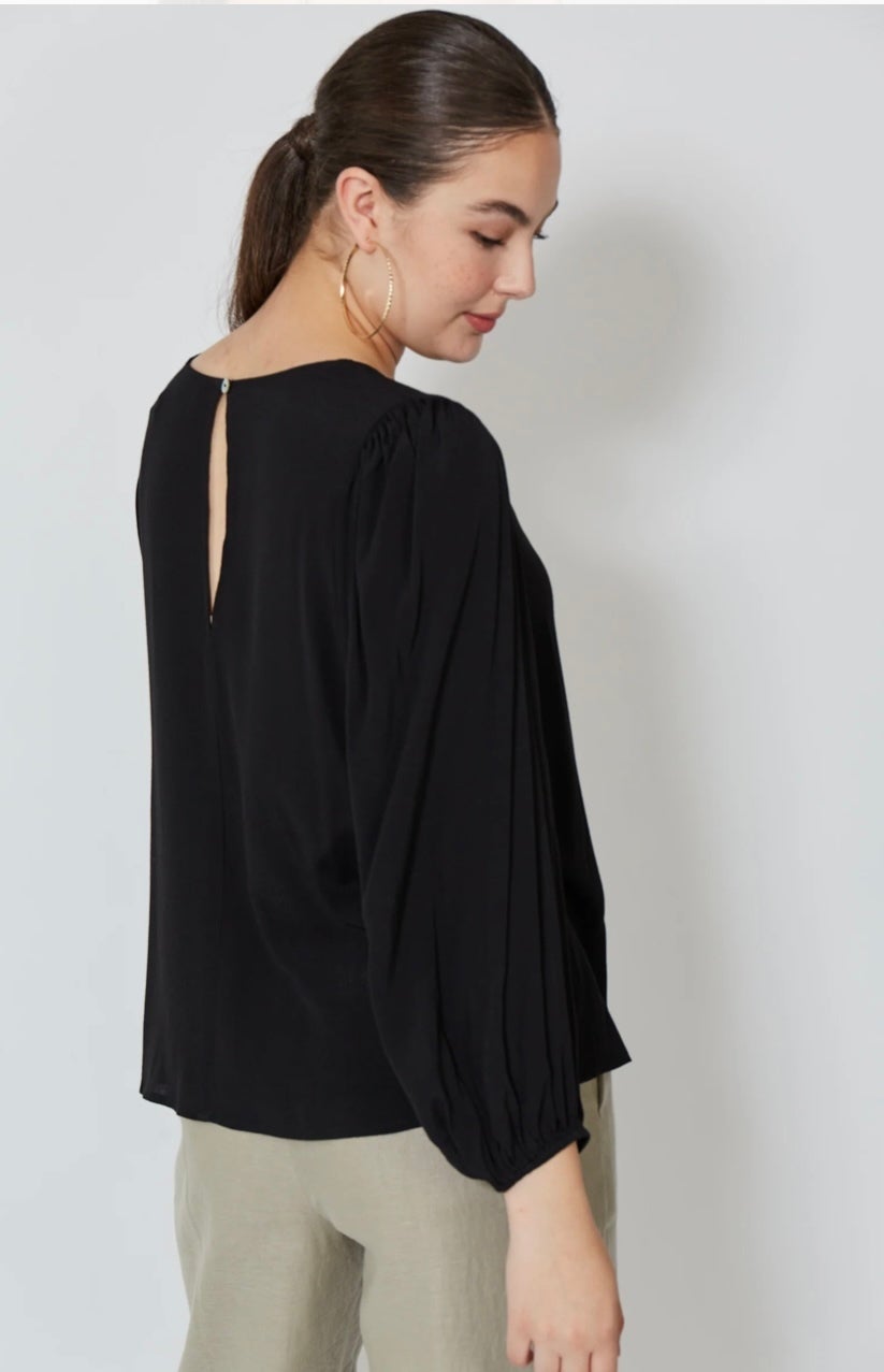 Coppola V Blouse ~ Onyx